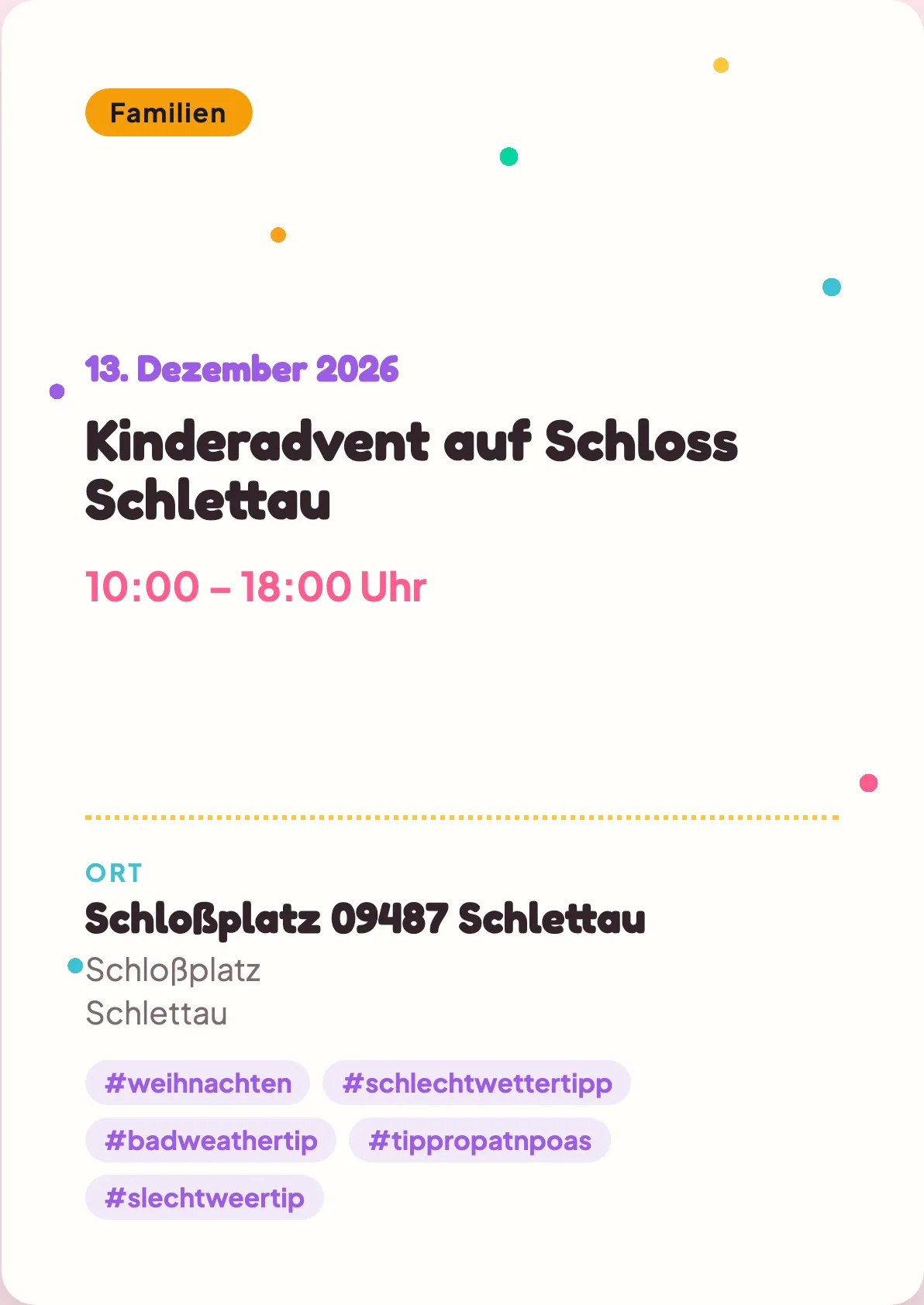 Veranstaltungsflyer