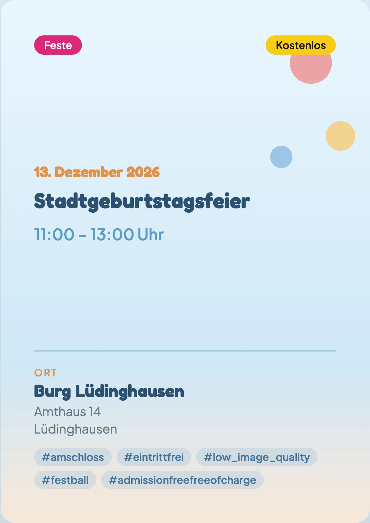 Veranstaltungsflyer