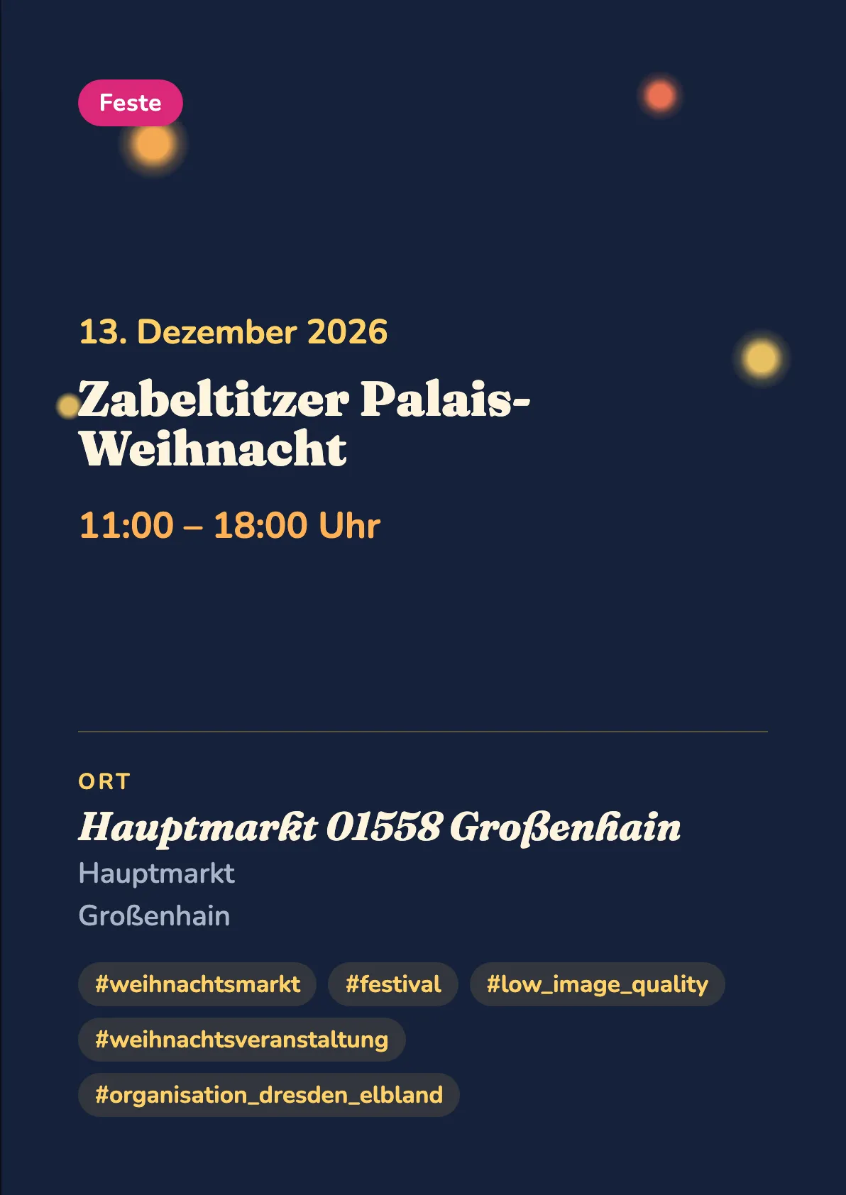 Veranstaltungsflyer