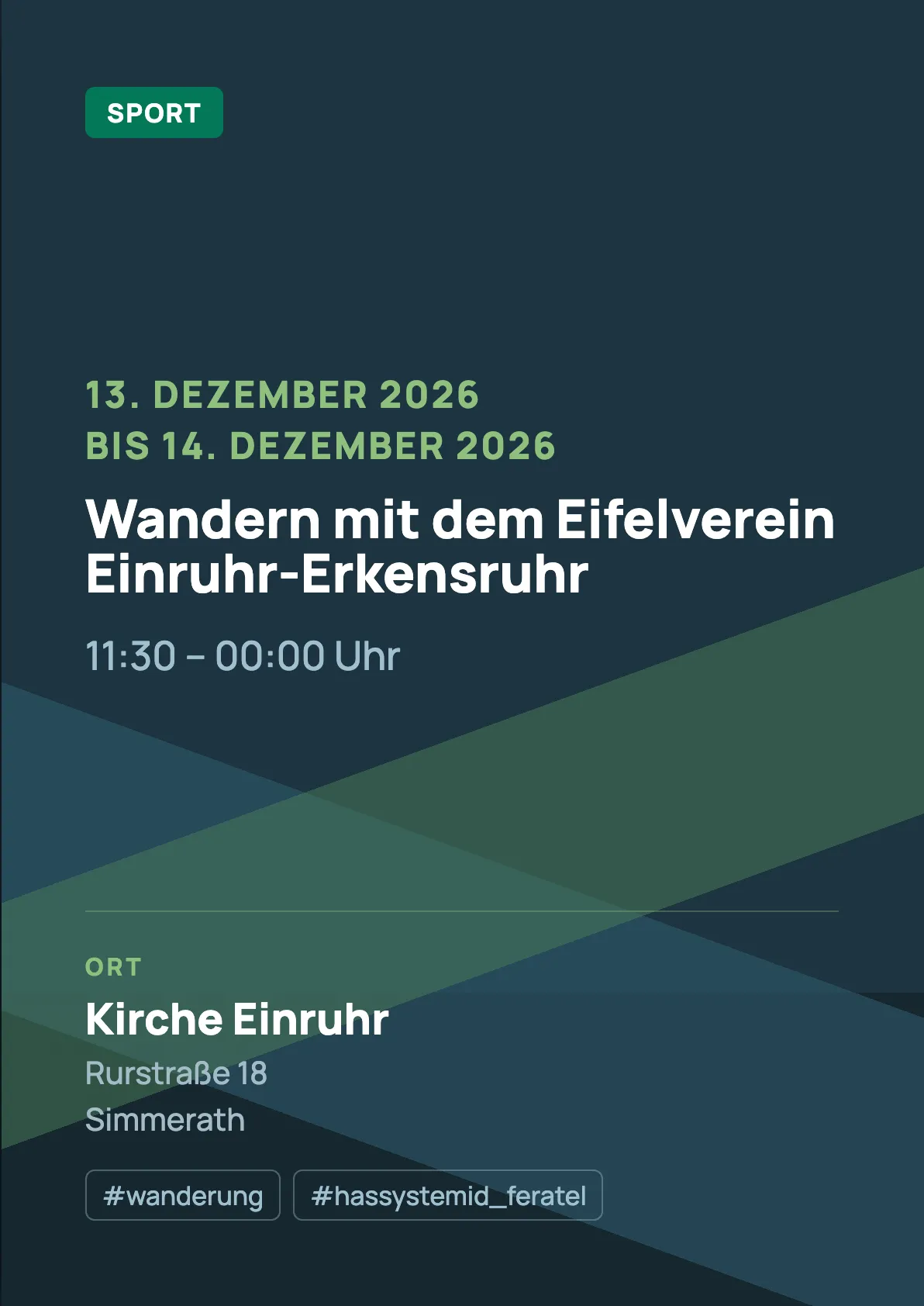 Veranstaltungsflyer
