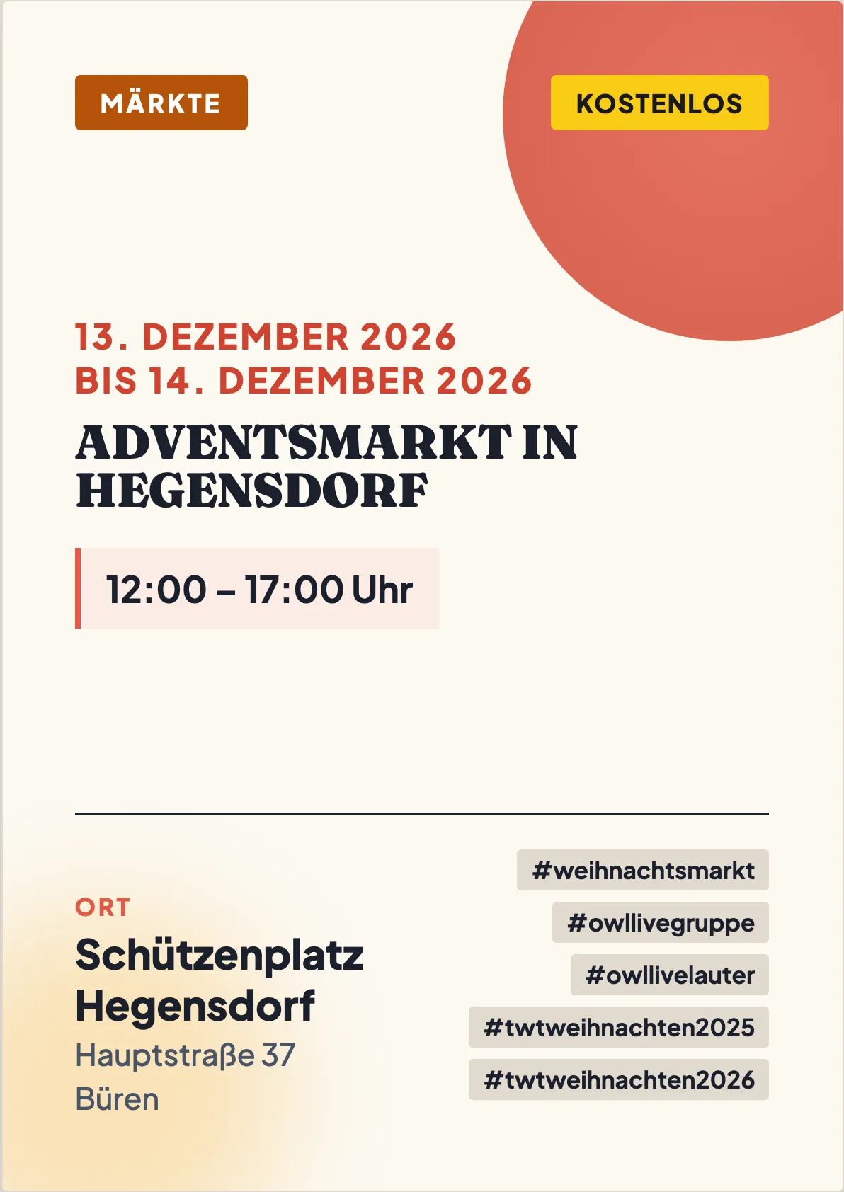 Veranstaltungsflyer
