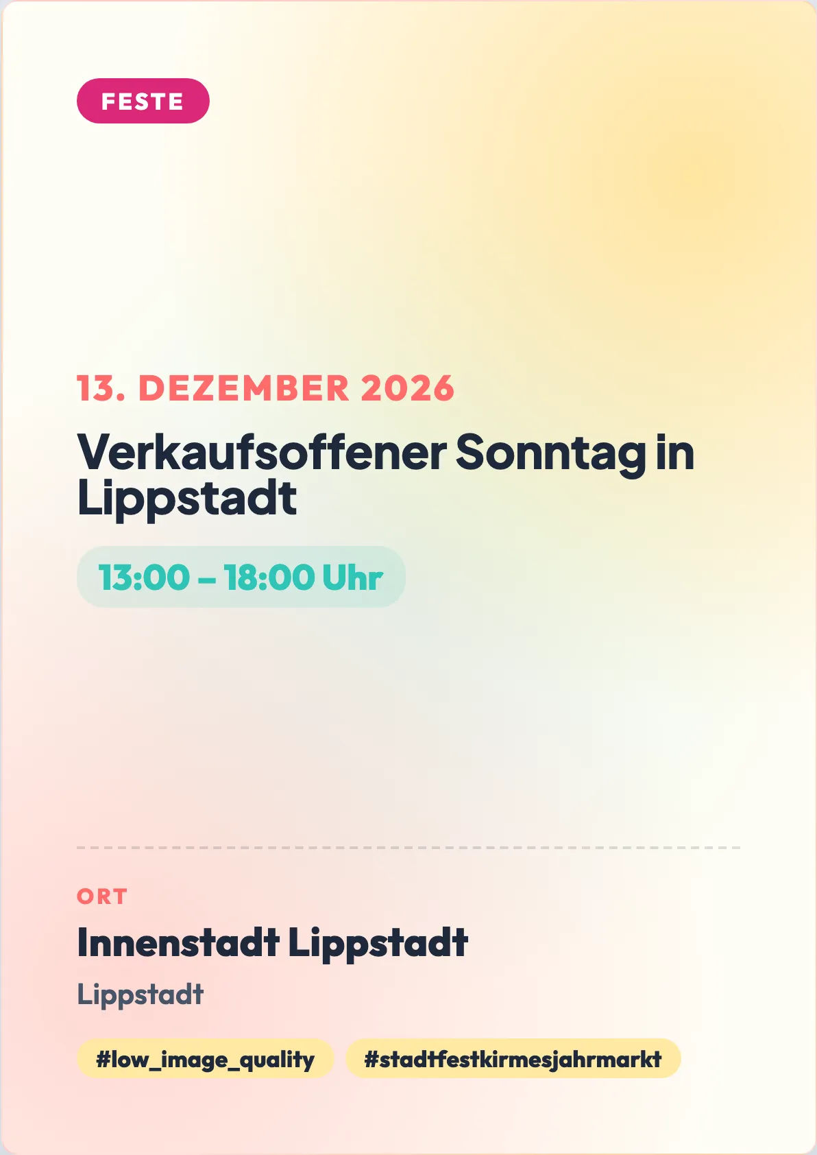 Veranstaltungsflyer
