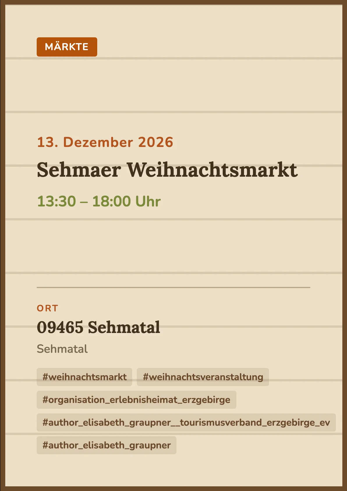 Veranstaltungsflyer