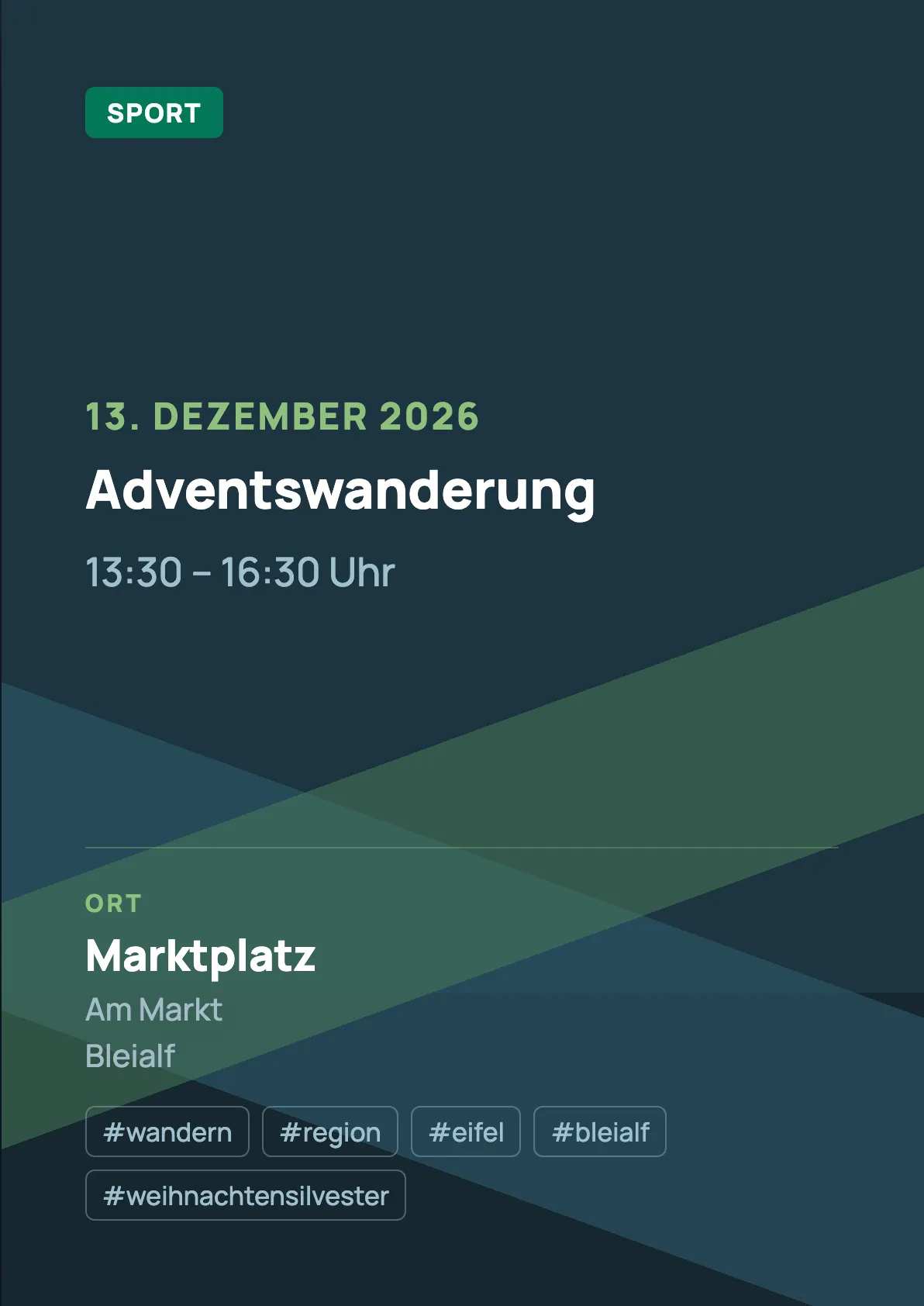 Veranstaltungsflyer
