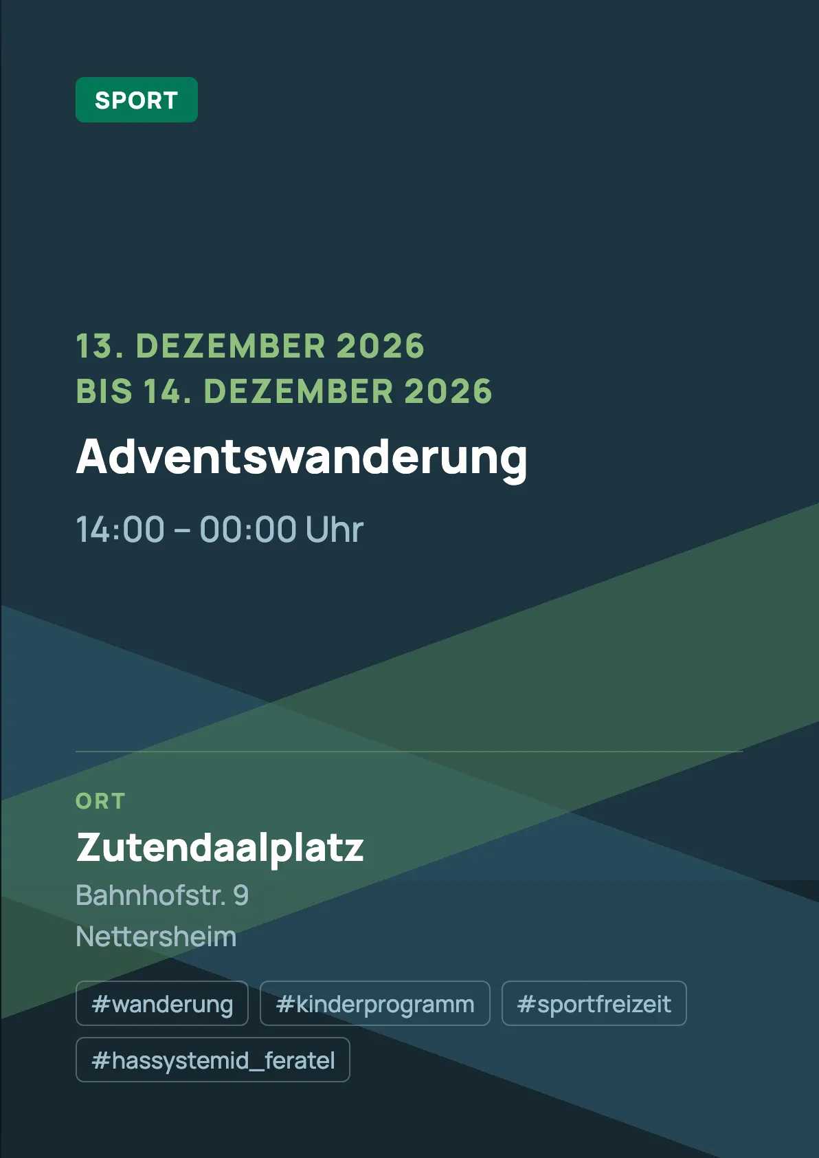 Veranstaltungsflyer
