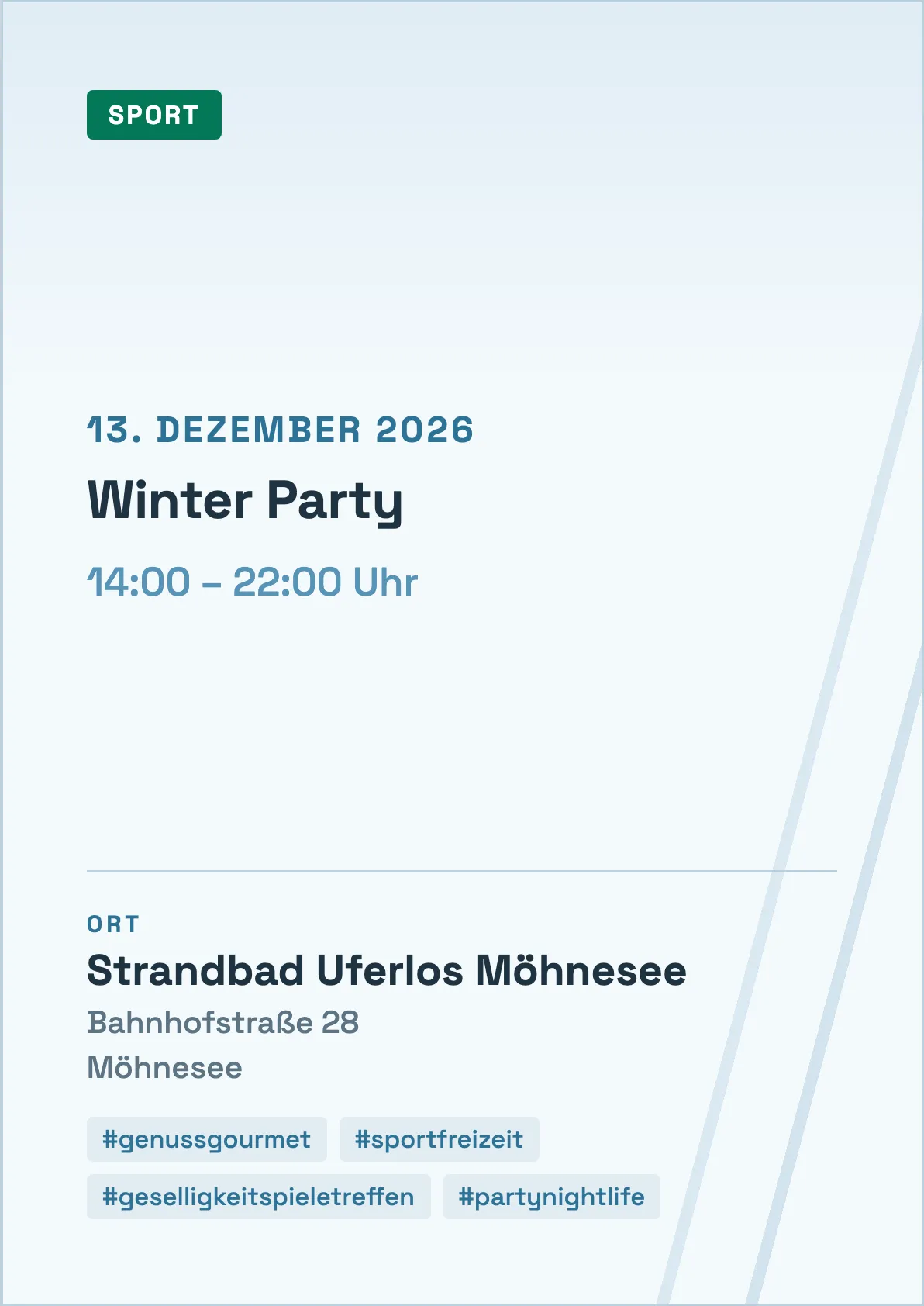Veranstaltungsflyer