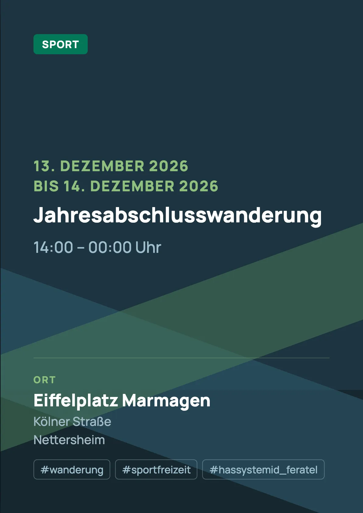 Veranstaltungsflyer