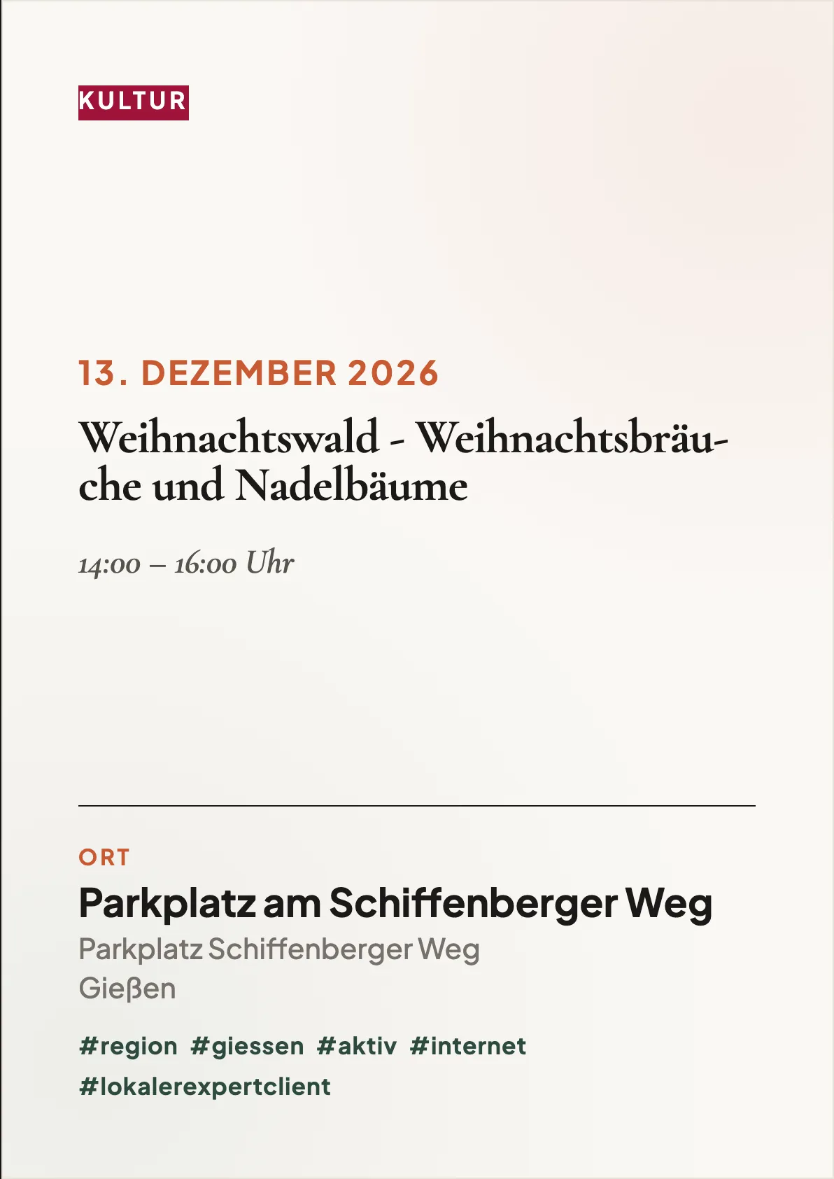 Veranstaltungsflyer