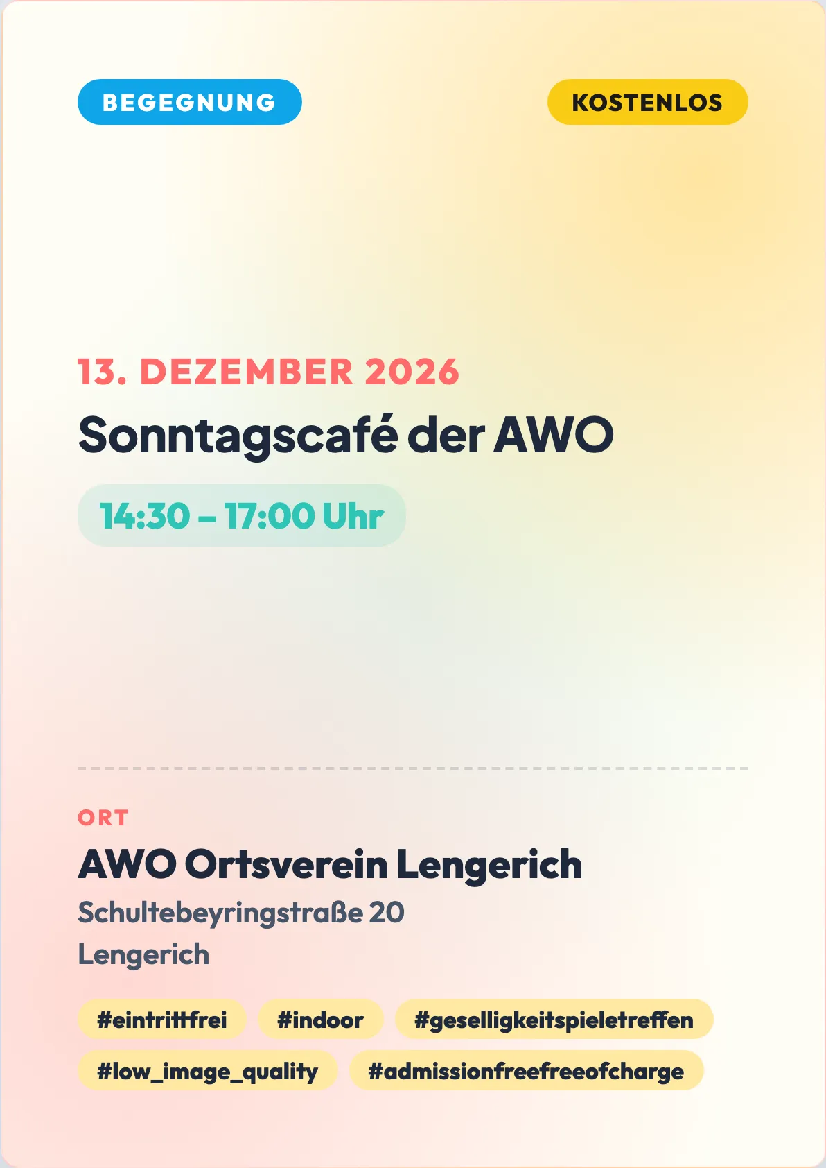 Veranstaltungsflyer