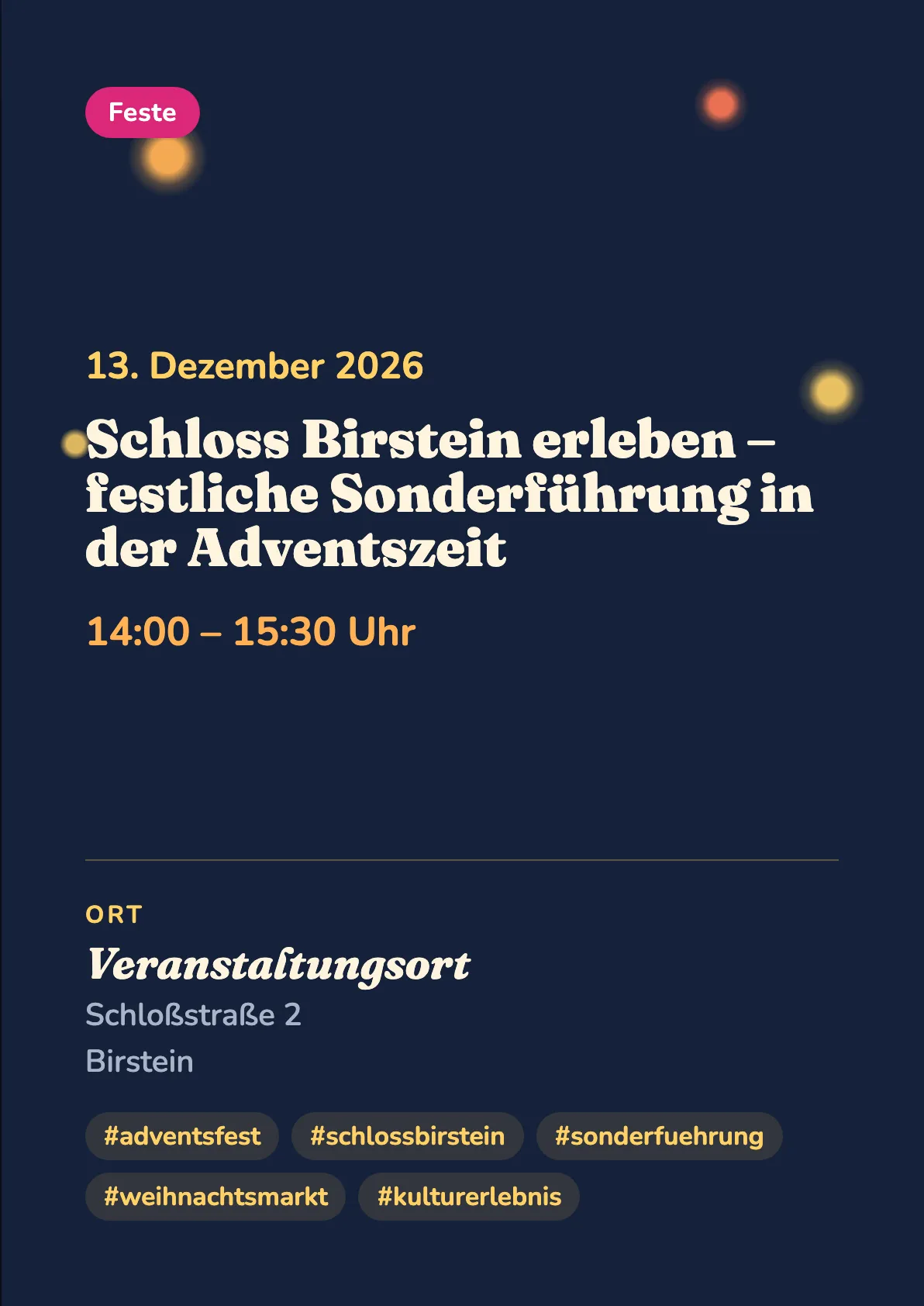 Veranstaltungsflyer