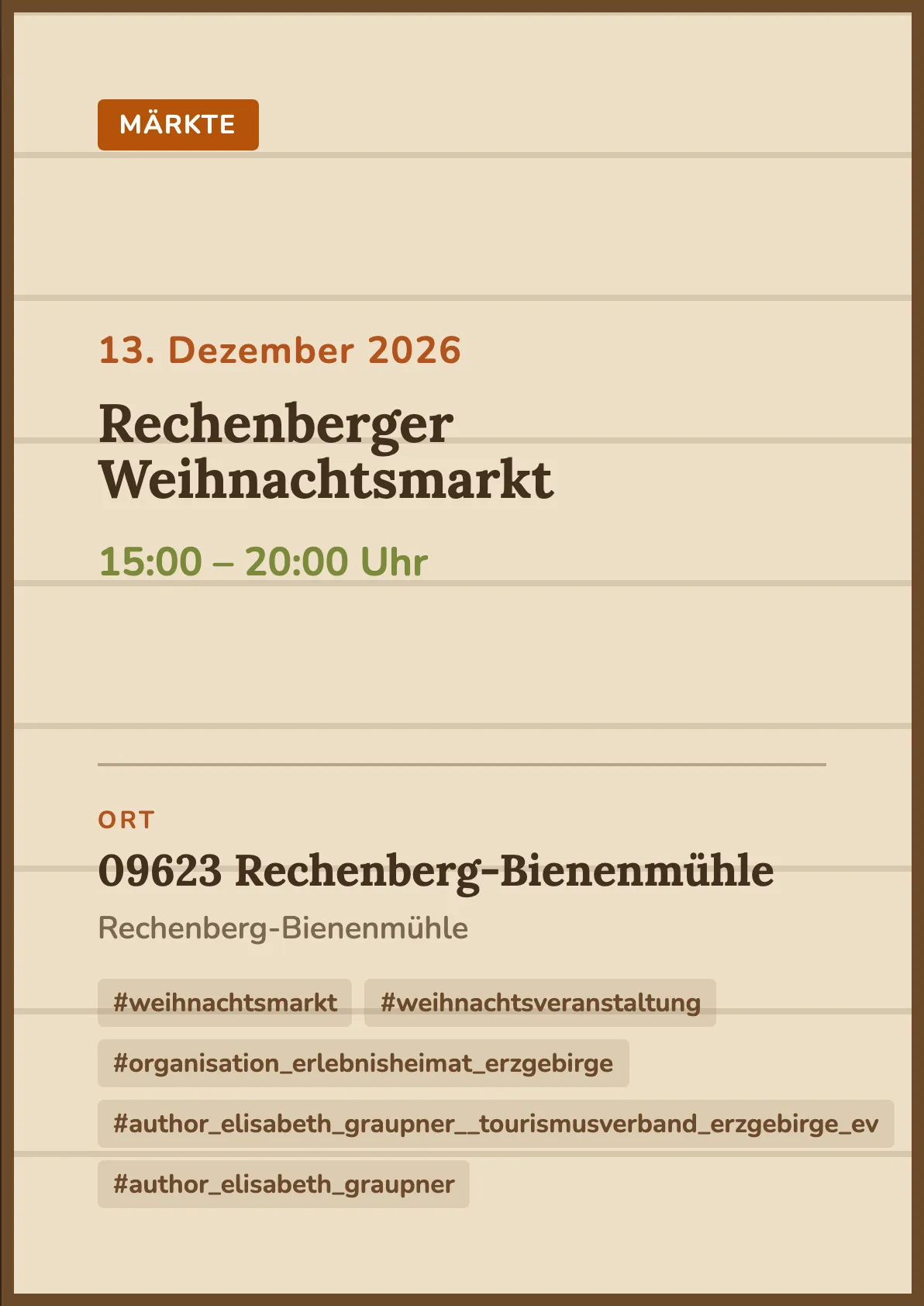 Veranstaltungsflyer
