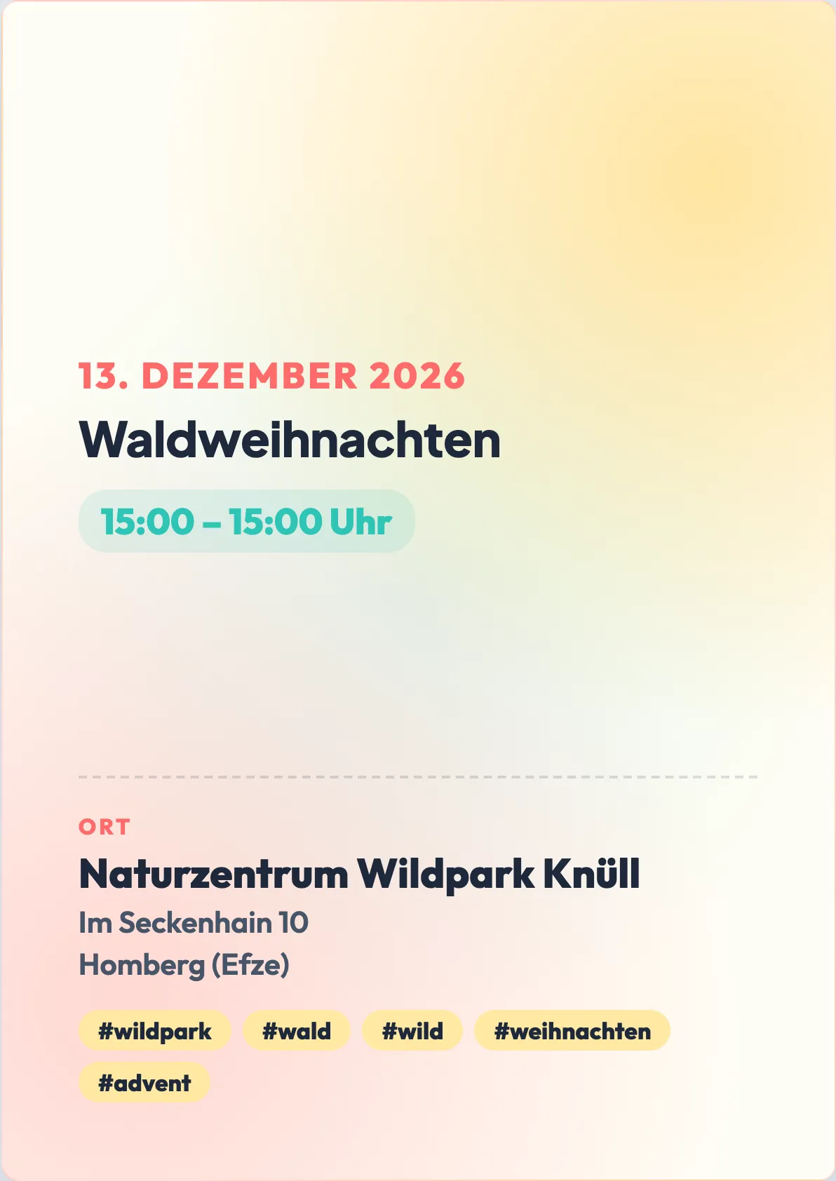 Veranstaltungsflyer