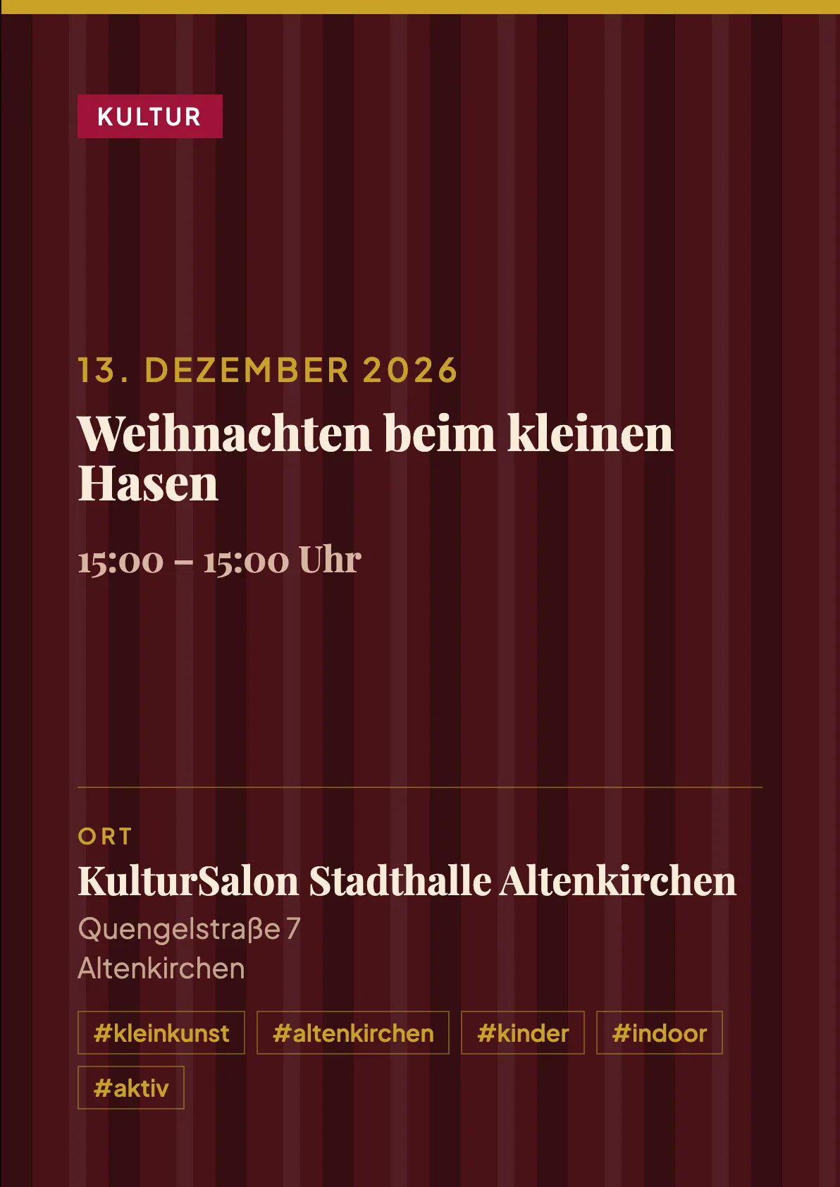 Veranstaltungsflyer