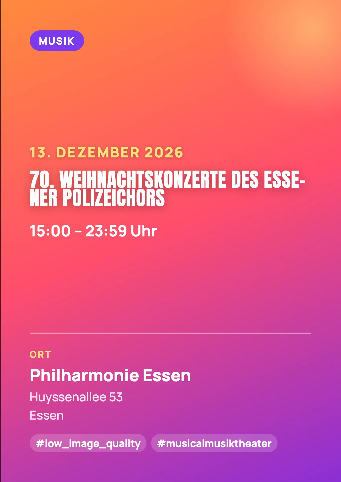 Veranstaltungsflyer
