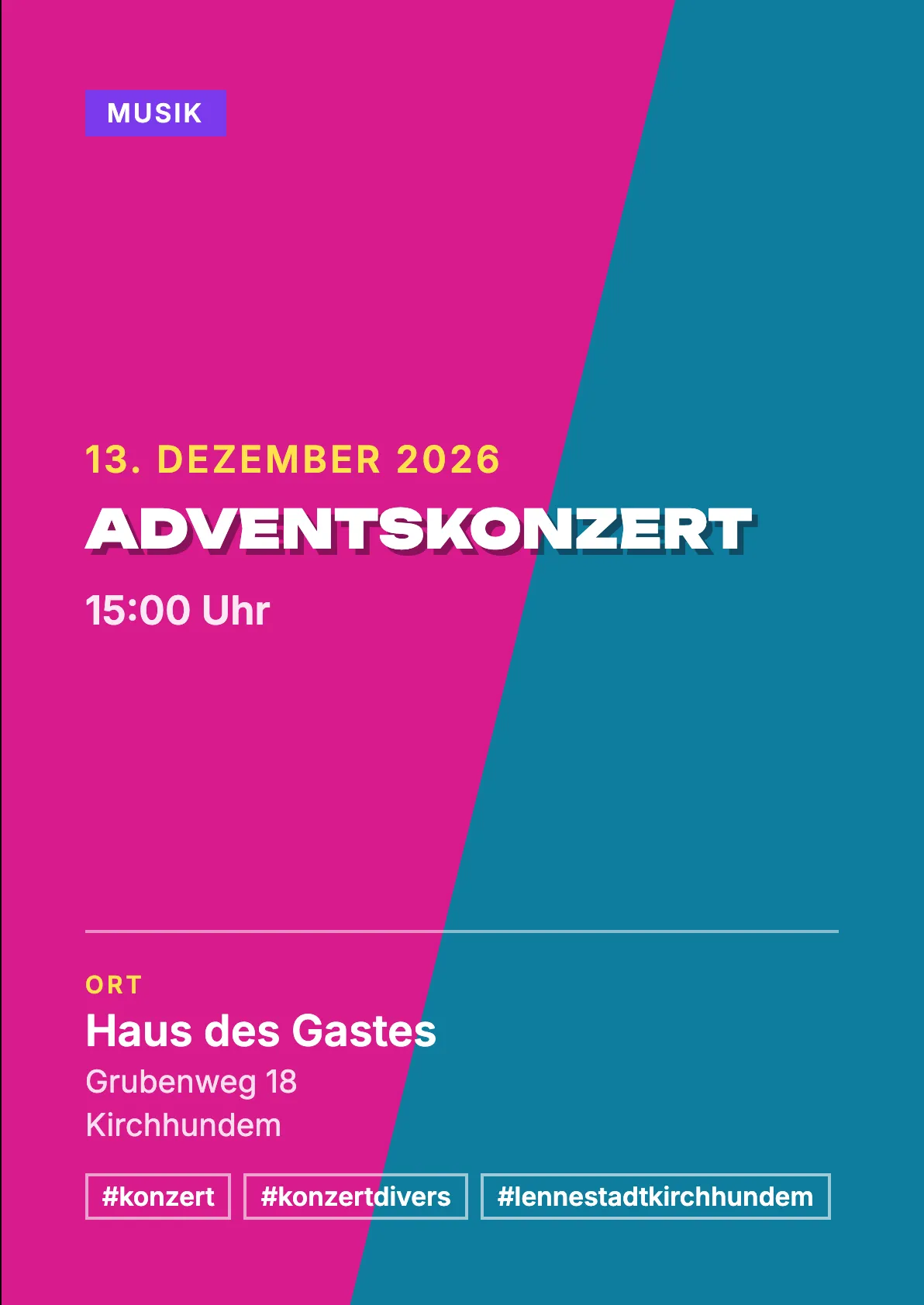 Veranstaltungsflyer