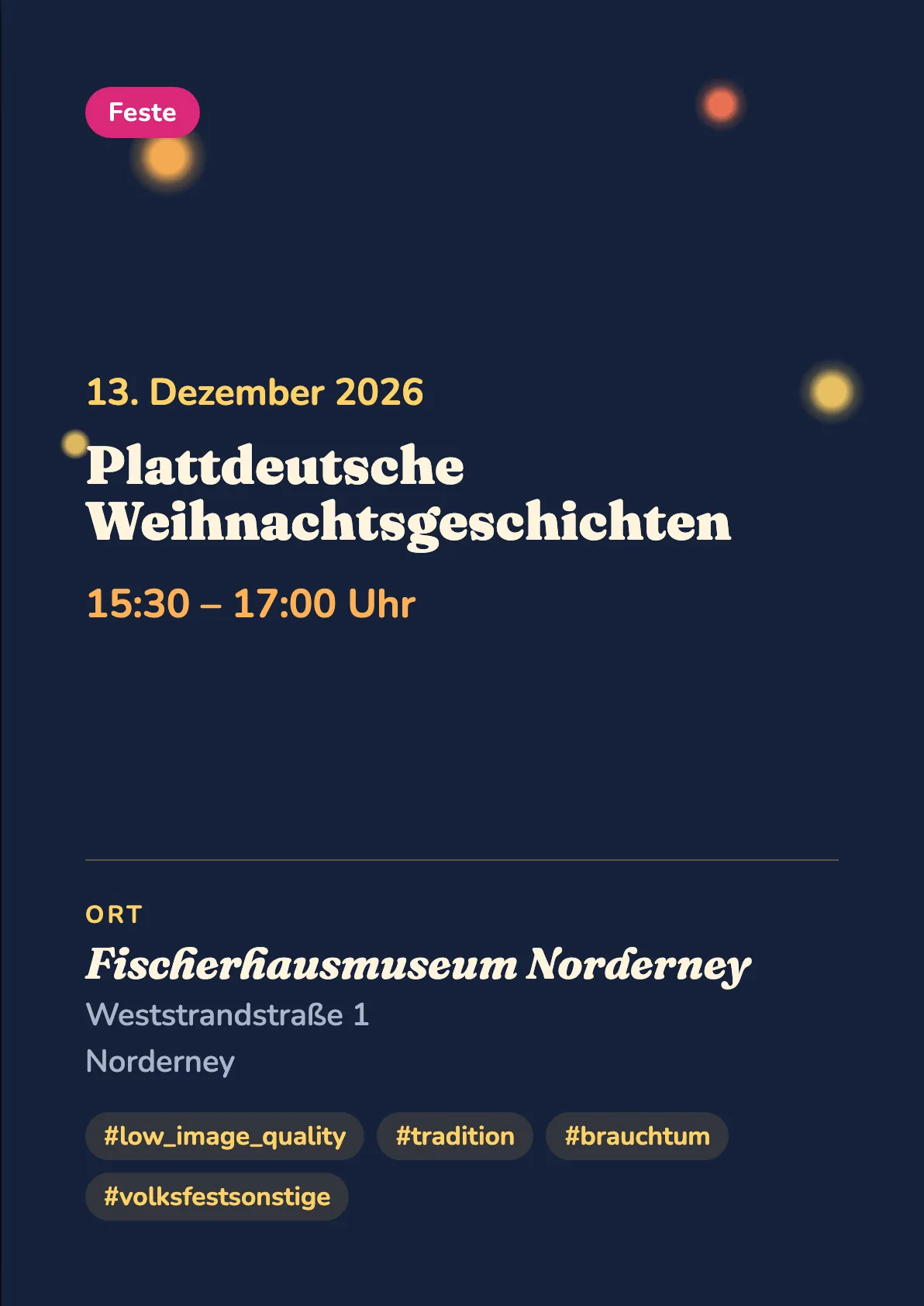 Veranstaltungsflyer