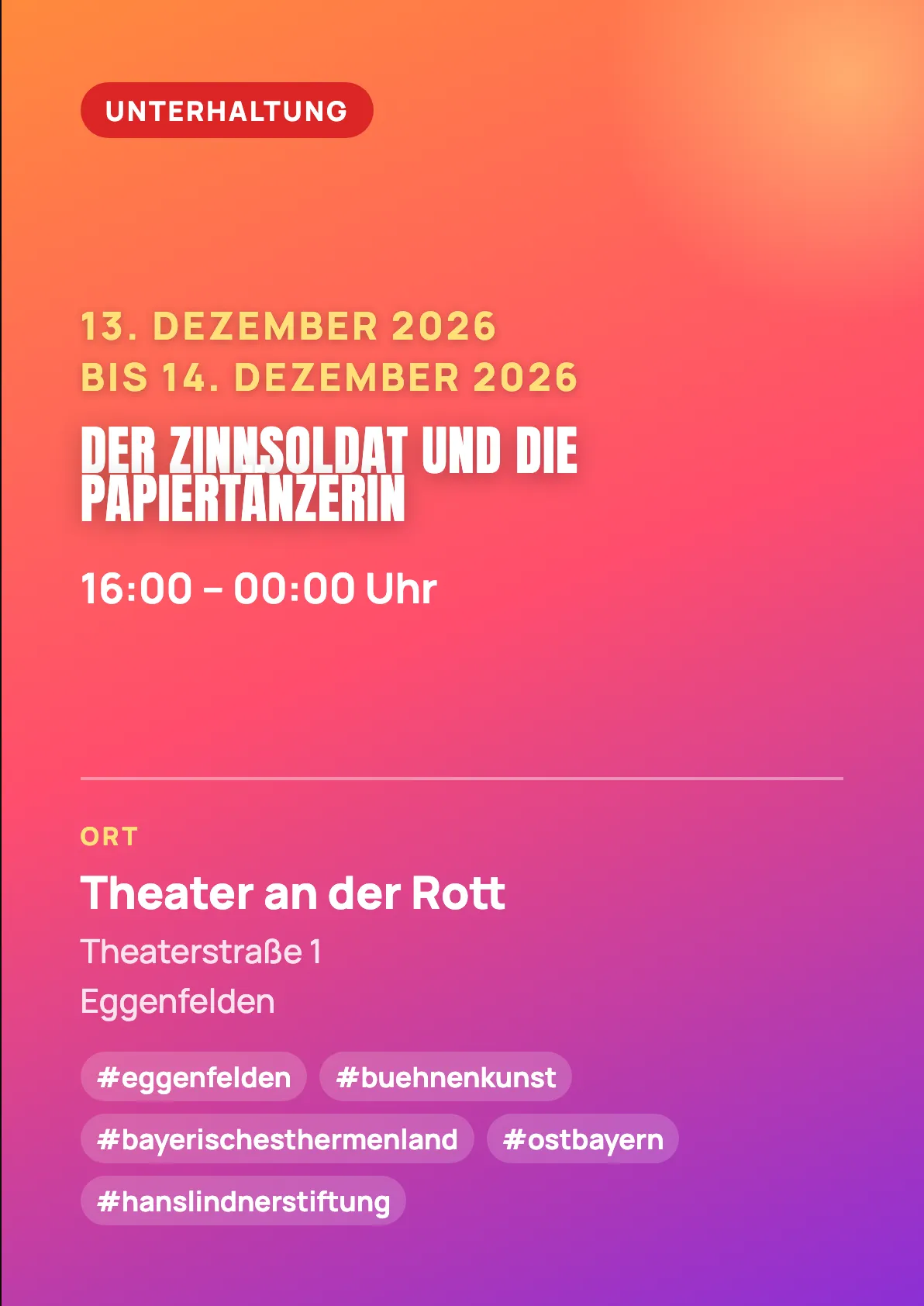 Veranstaltungsflyer