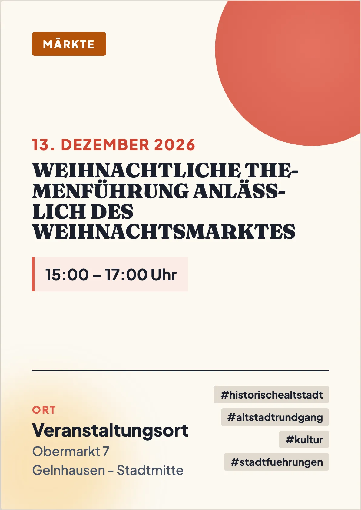 Veranstaltungsflyer