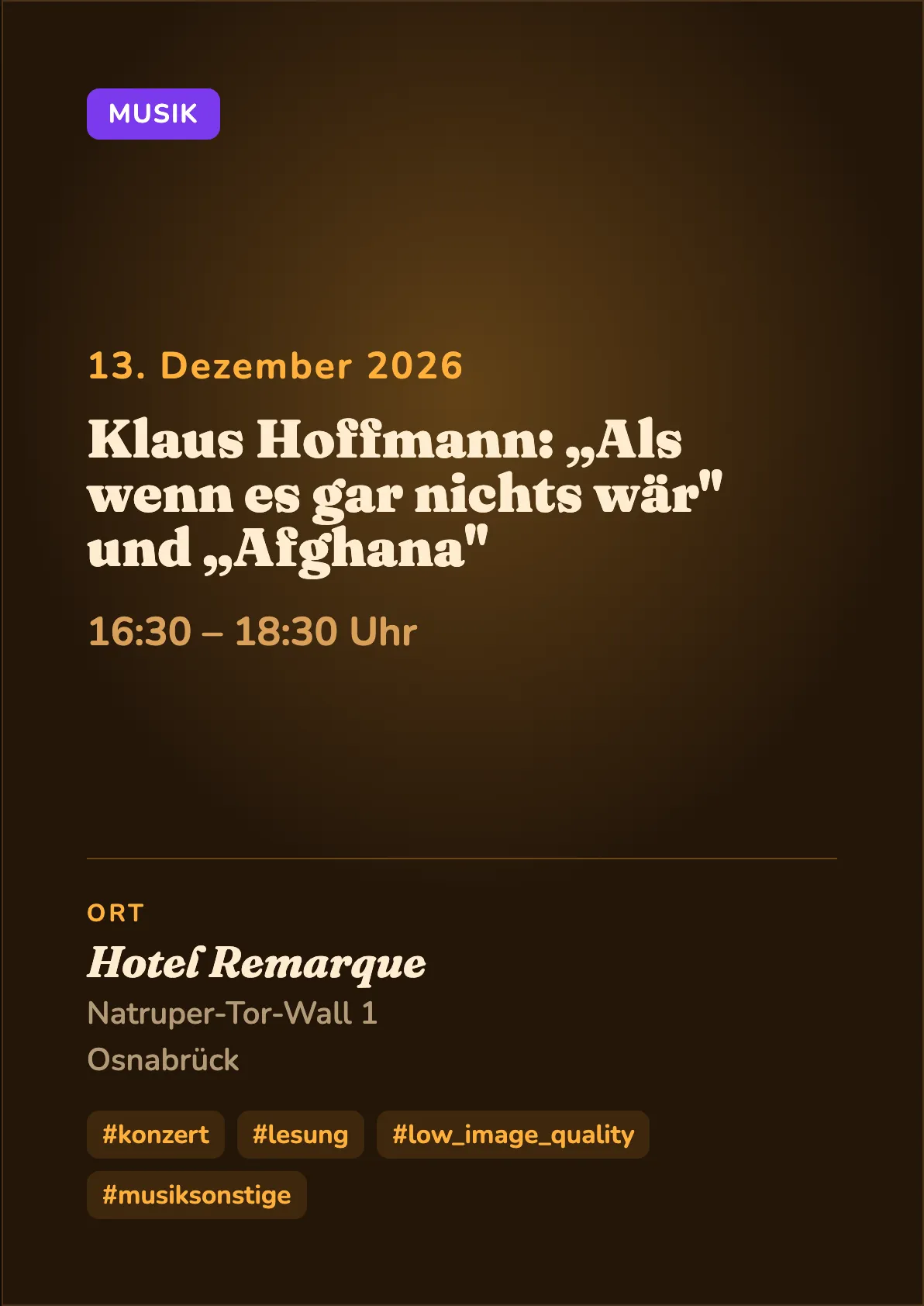 Veranstaltungsflyer