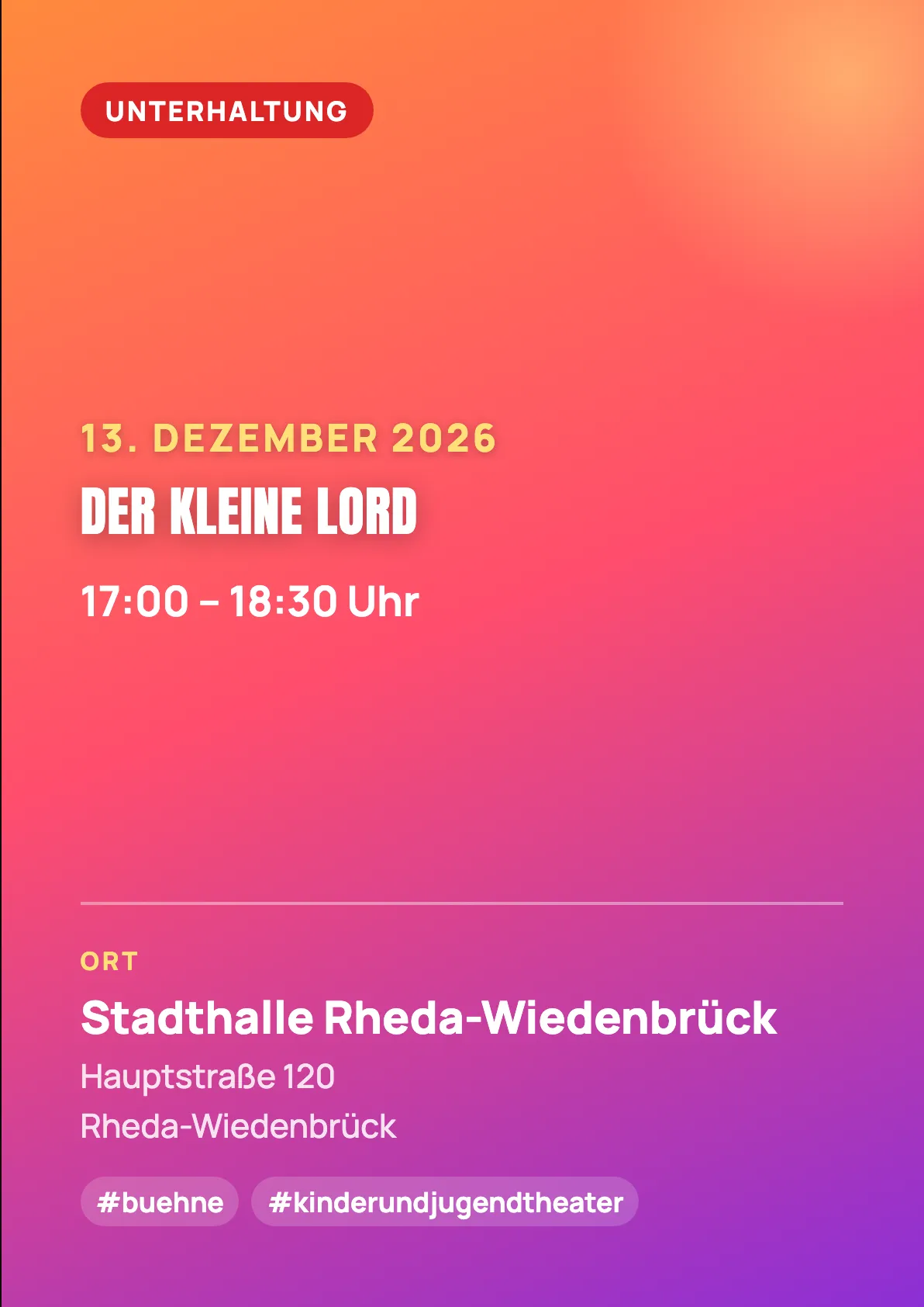 Veranstaltungsflyer