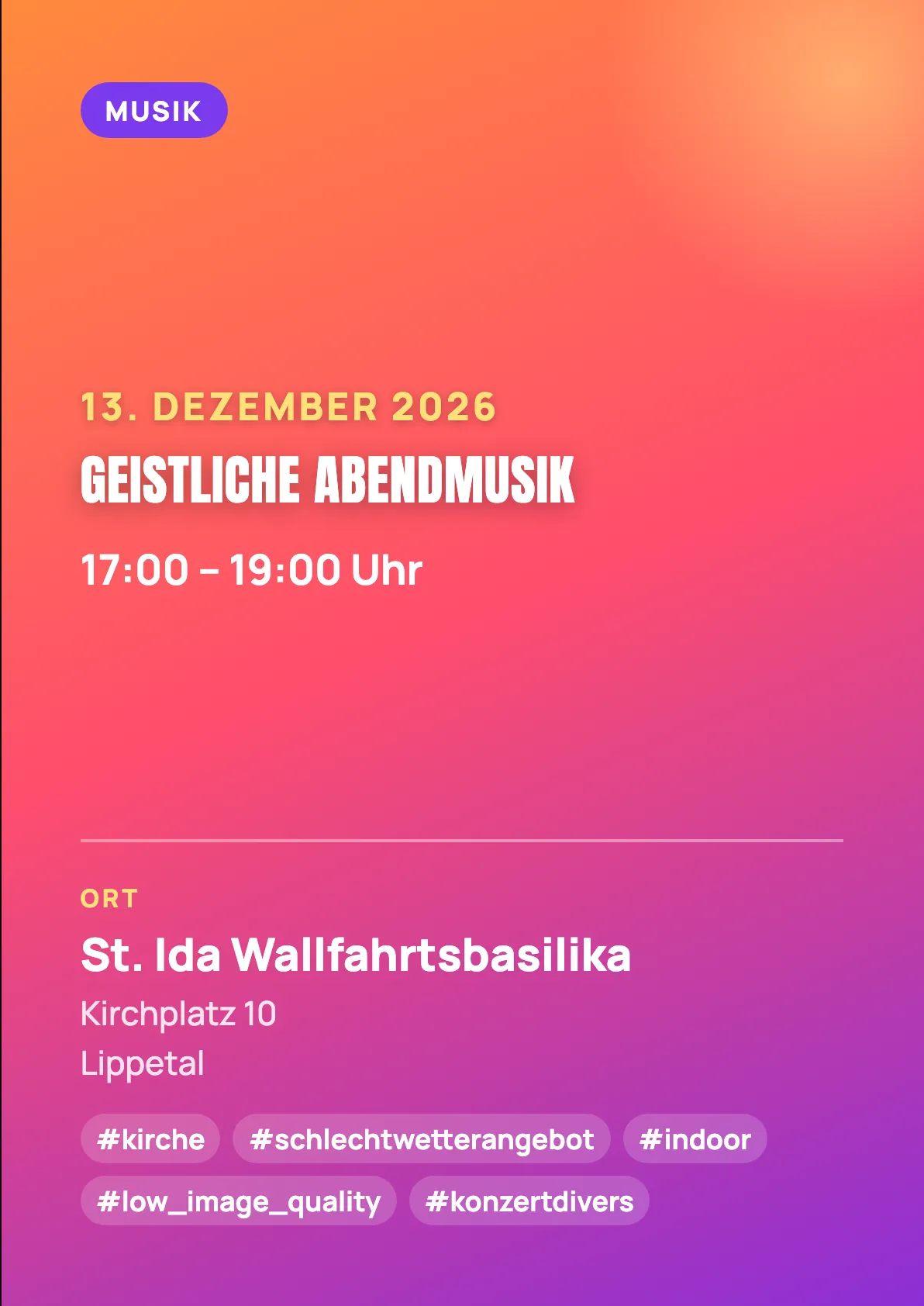 Veranstaltungsflyer