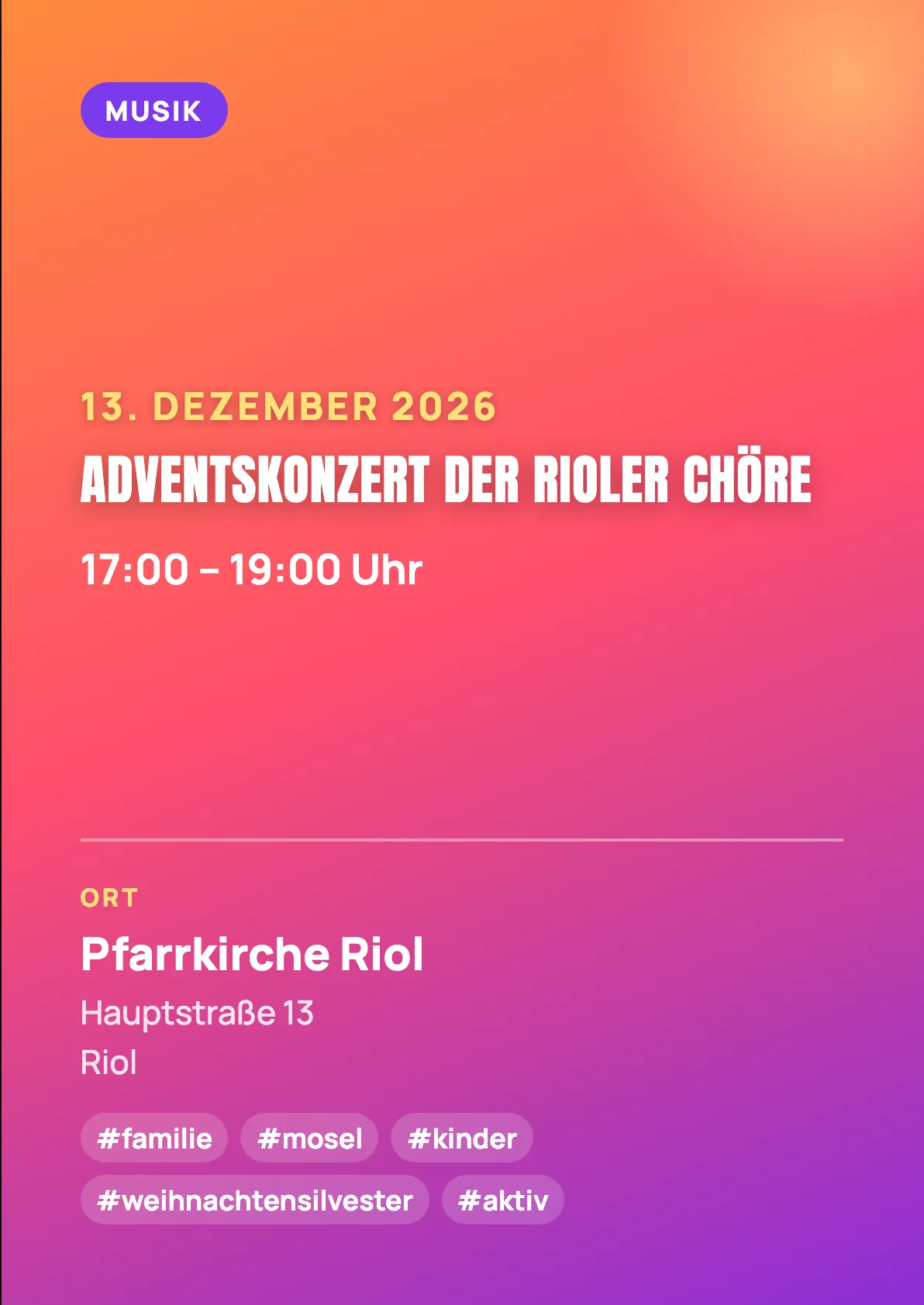 Veranstaltungsflyer