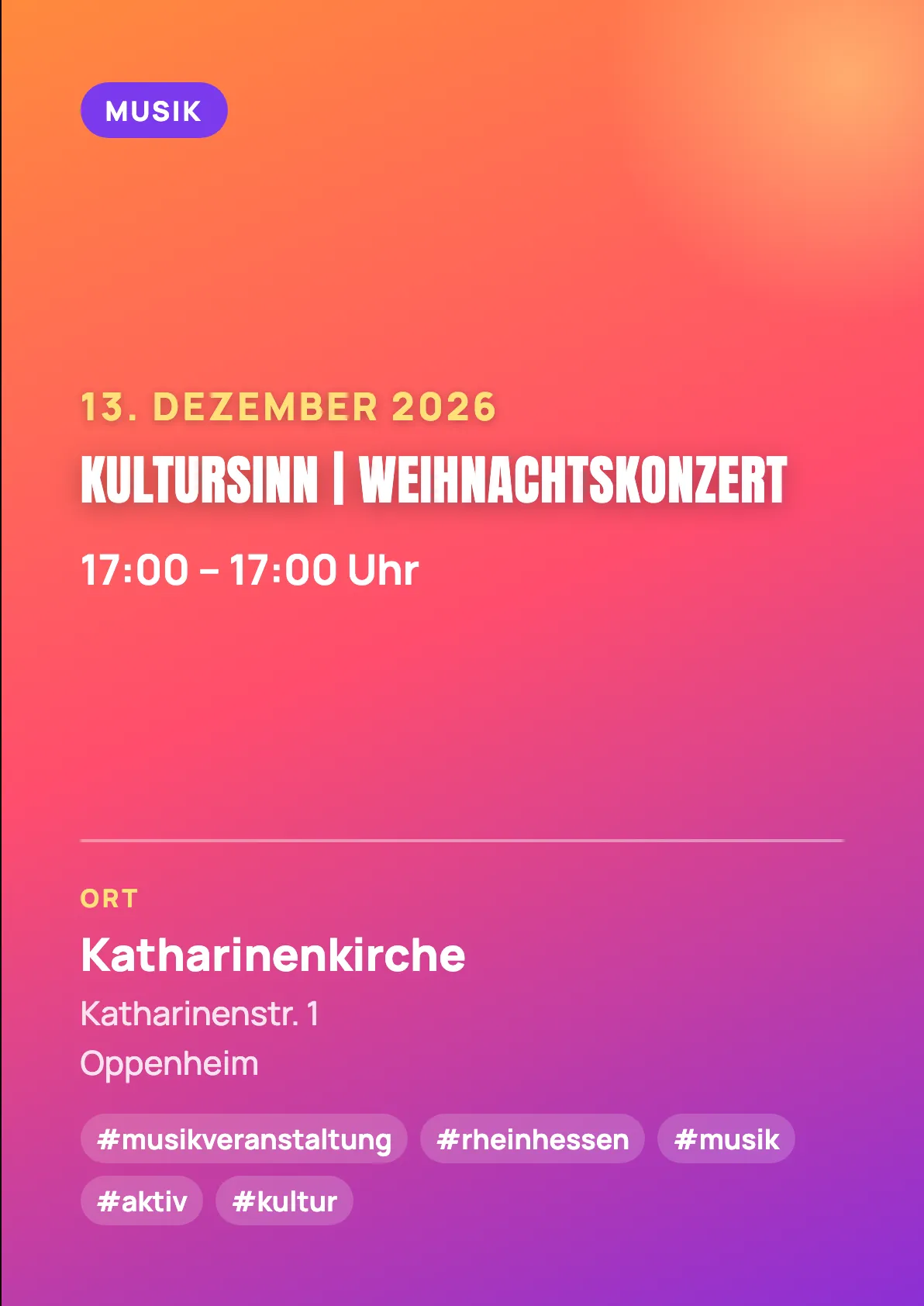 Veranstaltungsflyer