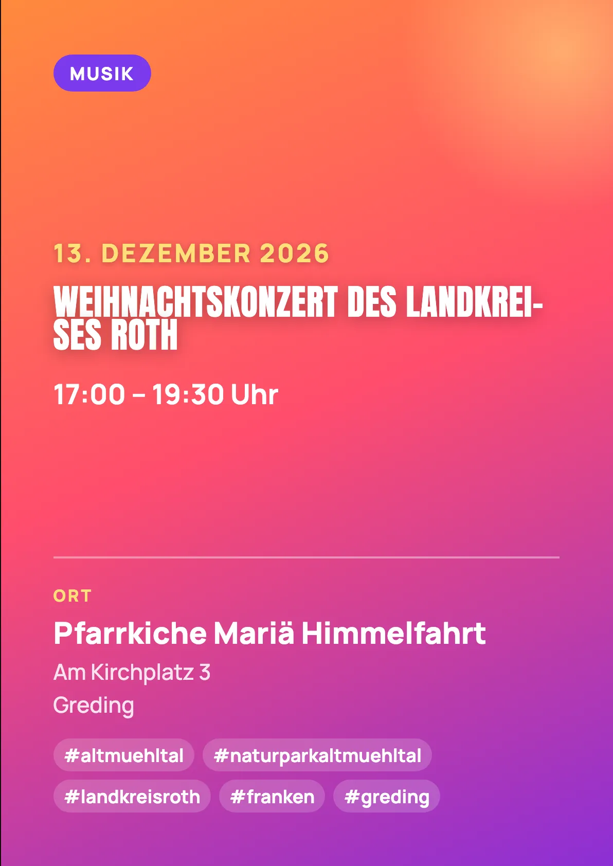 Veranstaltungsflyer