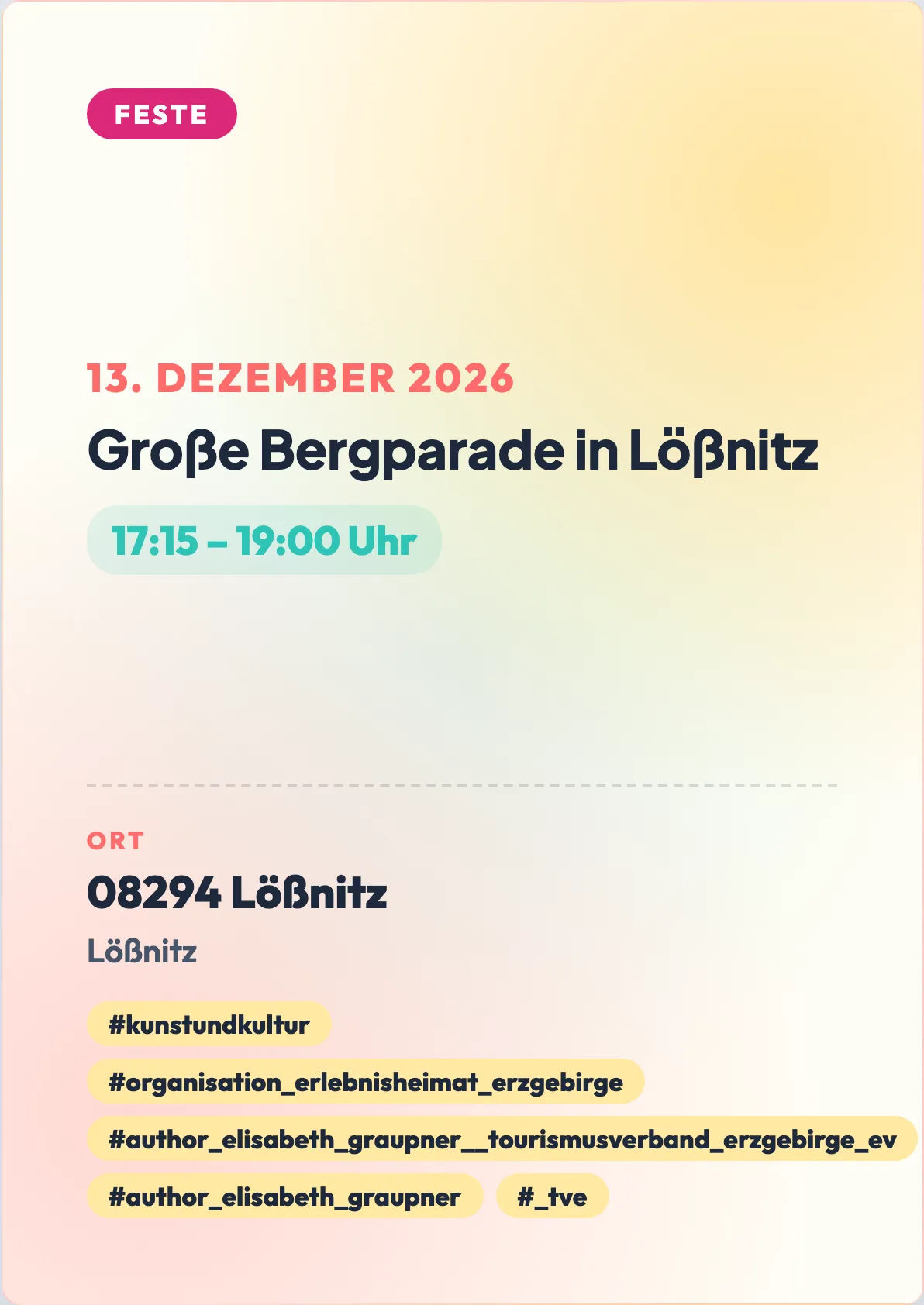 Veranstaltungsflyer