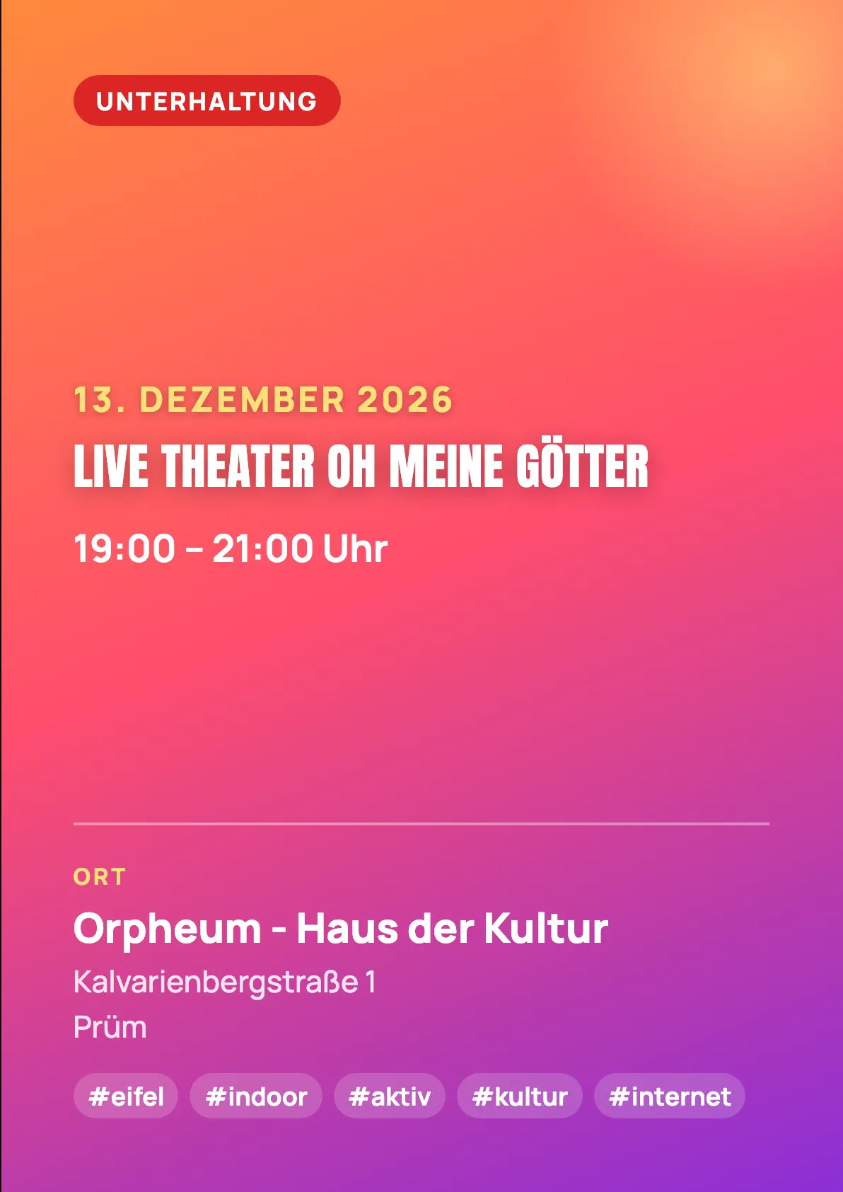 Veranstaltungsflyer