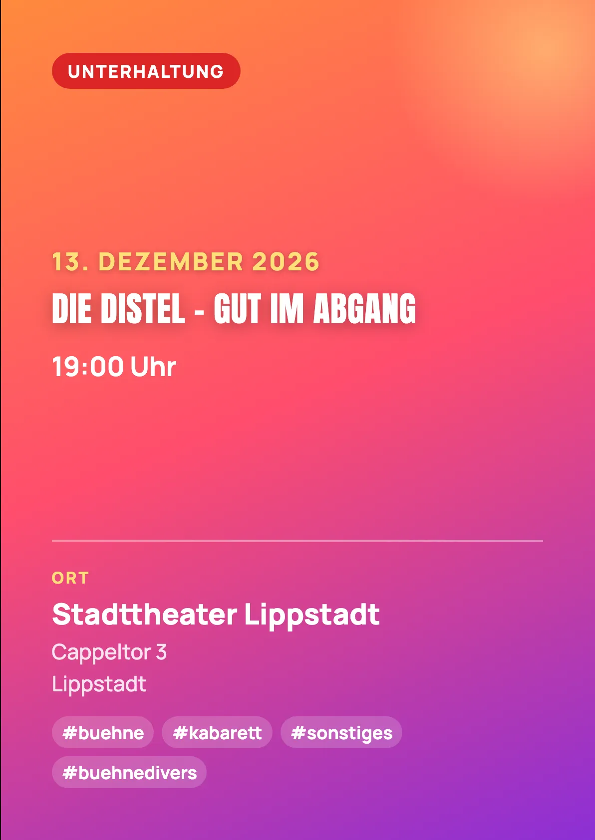 Veranstaltungsflyer