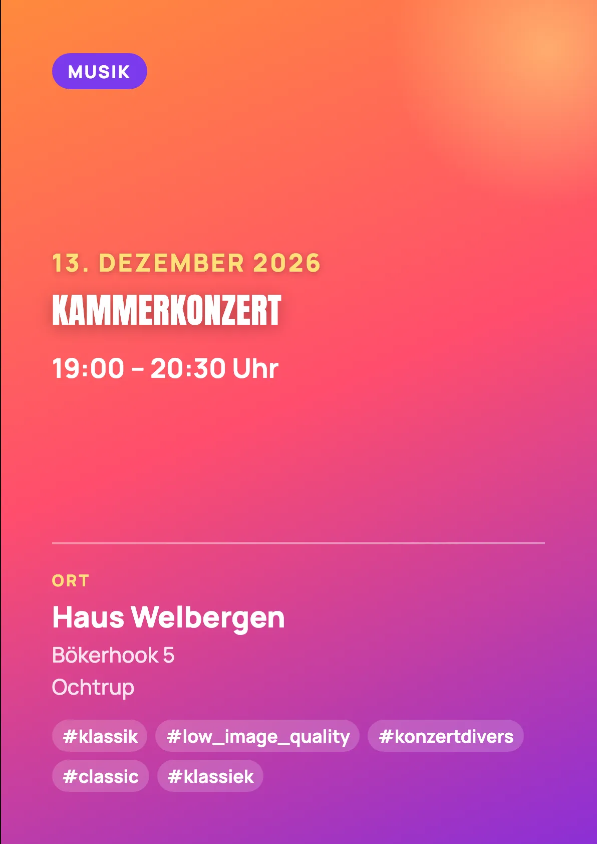 Veranstaltungsflyer