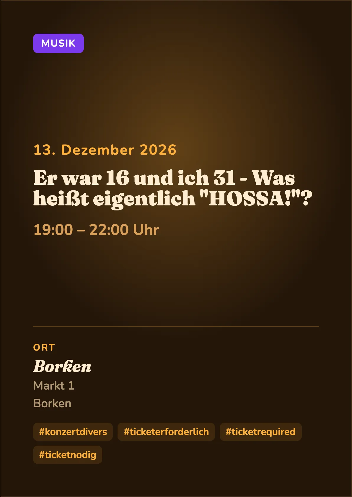 Veranstaltungsflyer