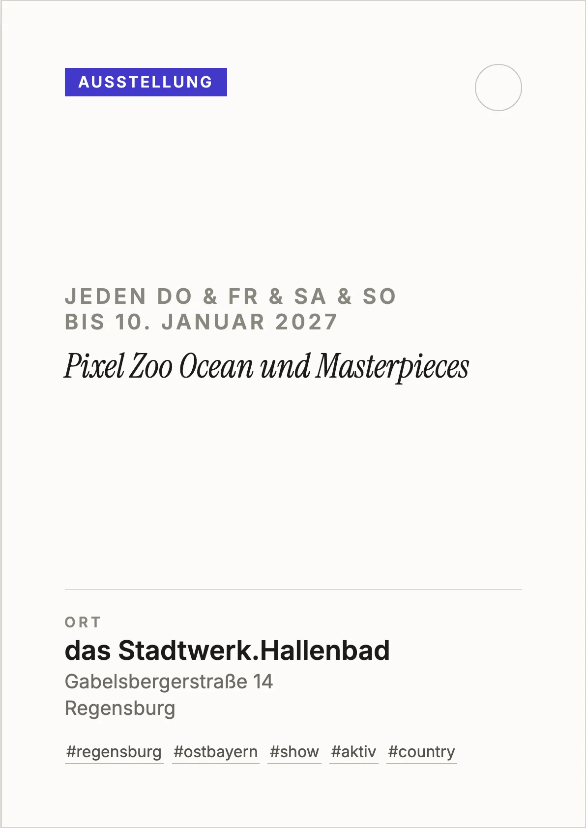 Veranstaltungsflyer