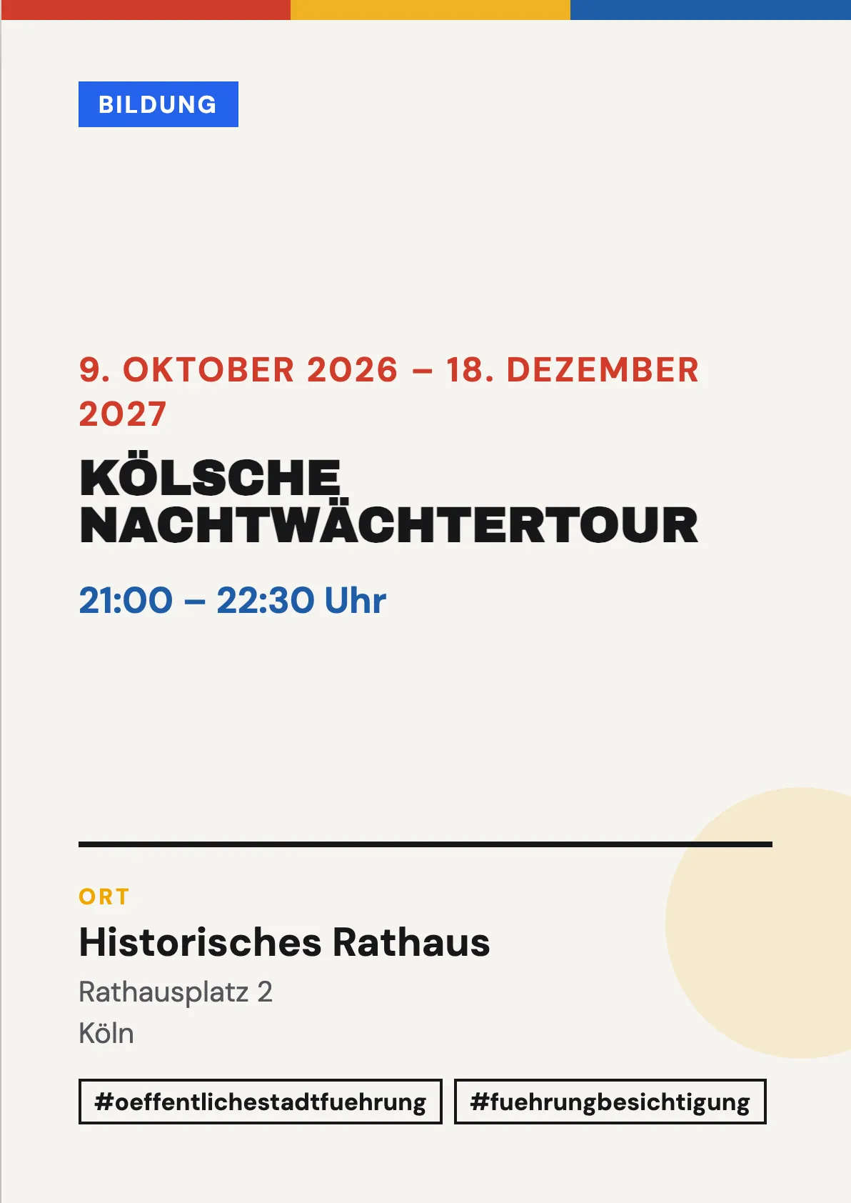Veranstaltungsflyer