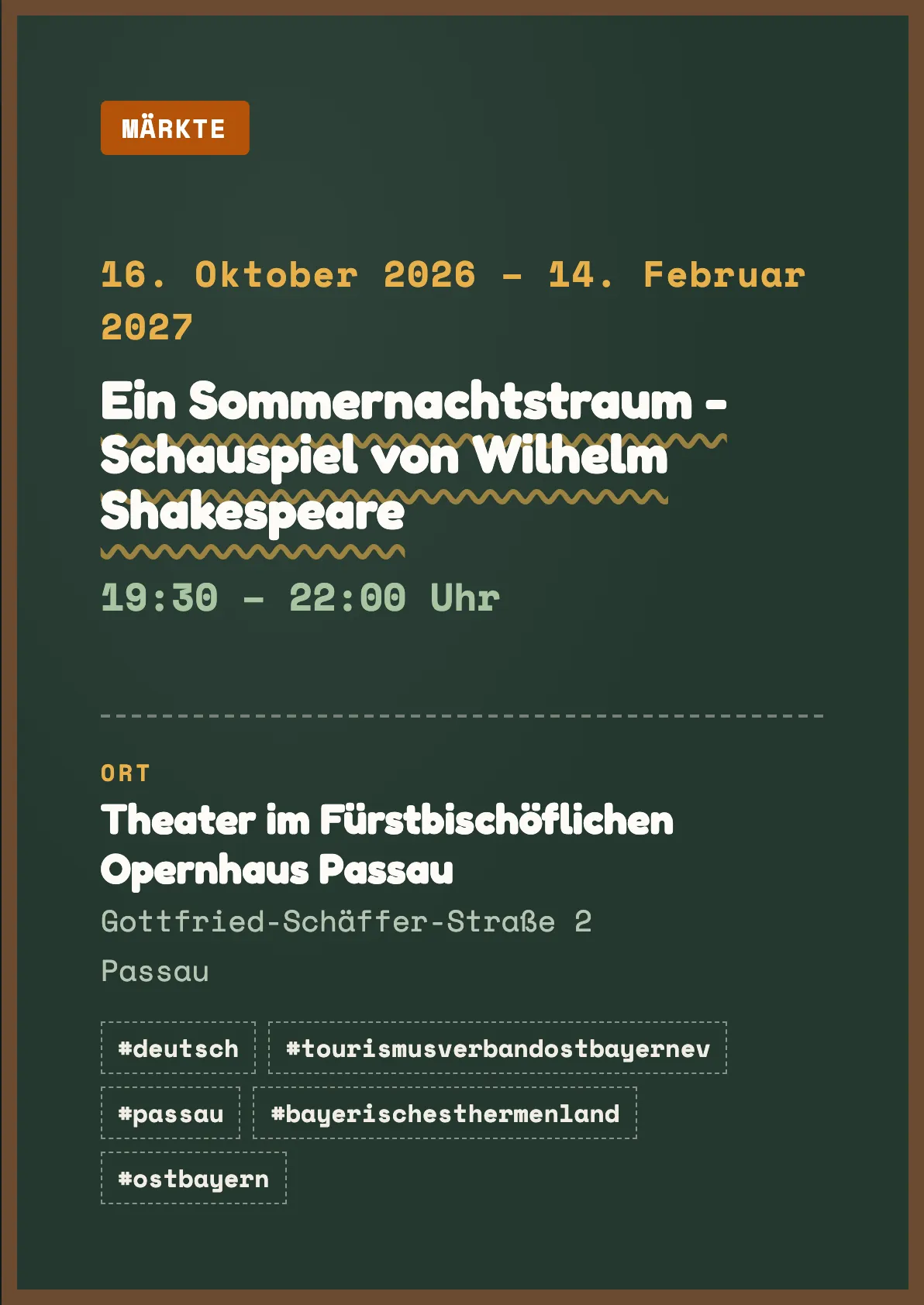 Veranstaltungsflyer