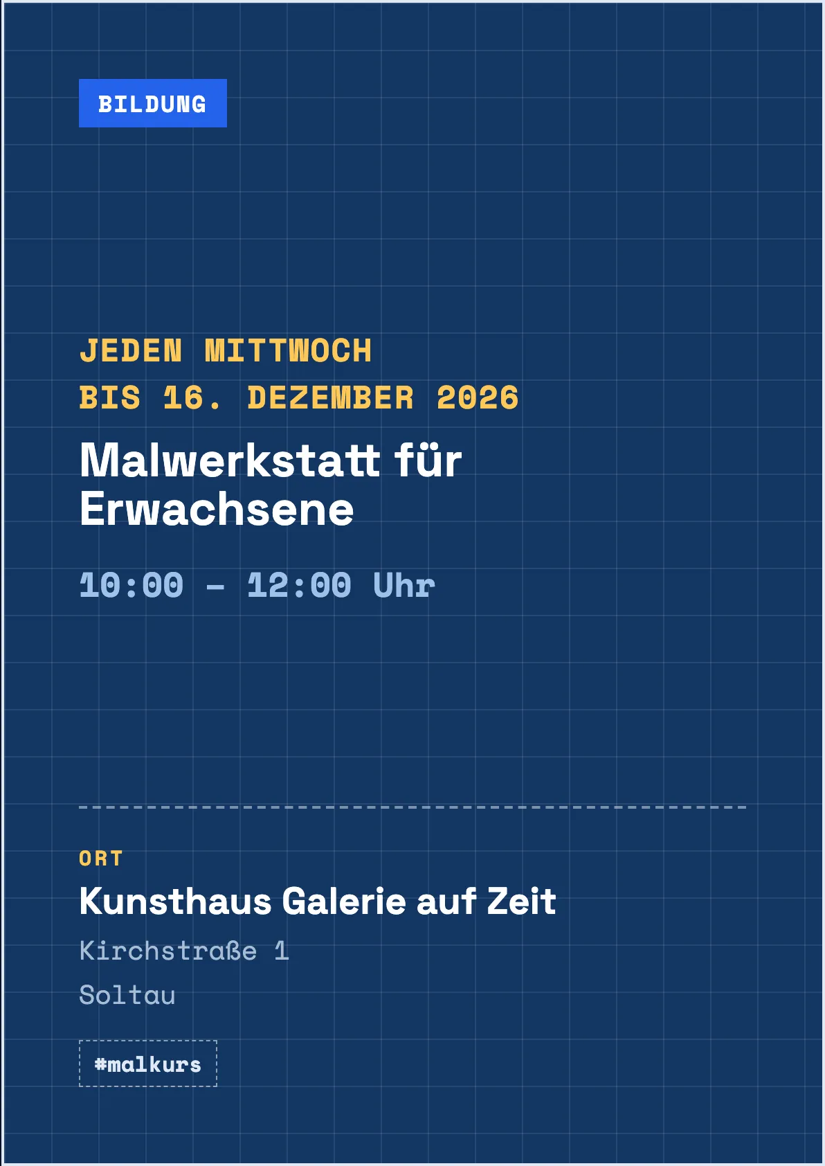 Veranstaltungsflyer
