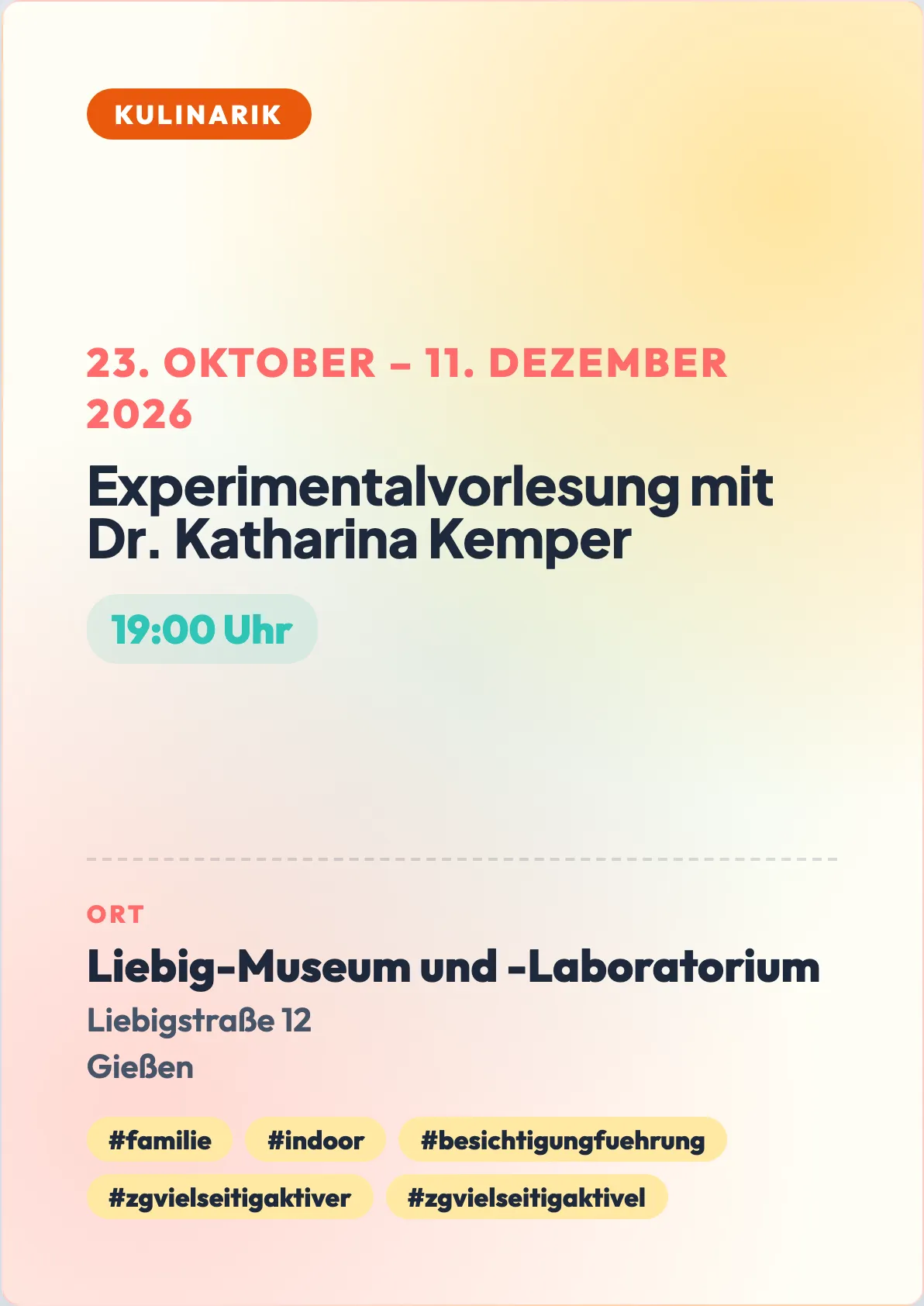 Veranstaltungsflyer