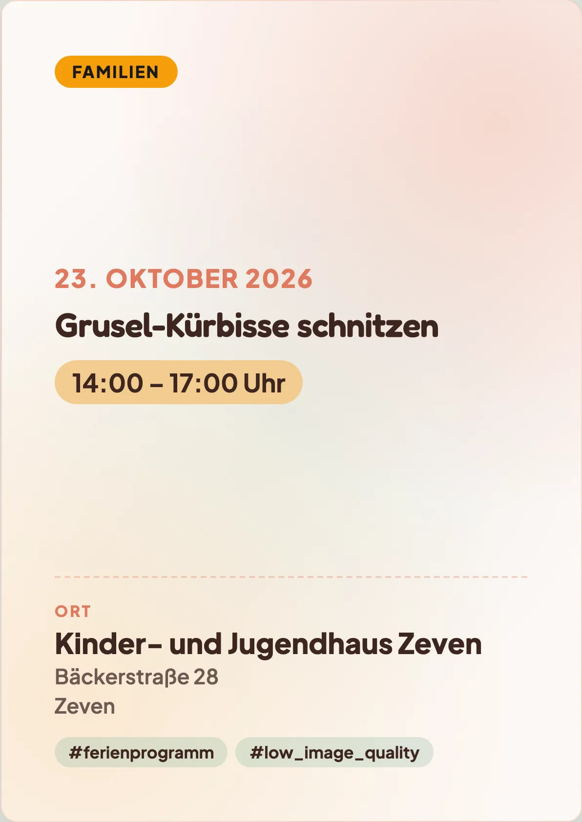 Veranstaltungsflyer