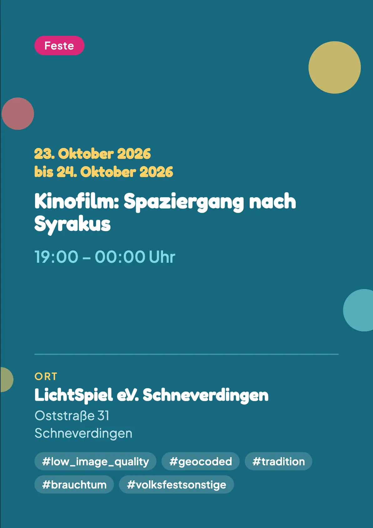Veranstaltungsflyer