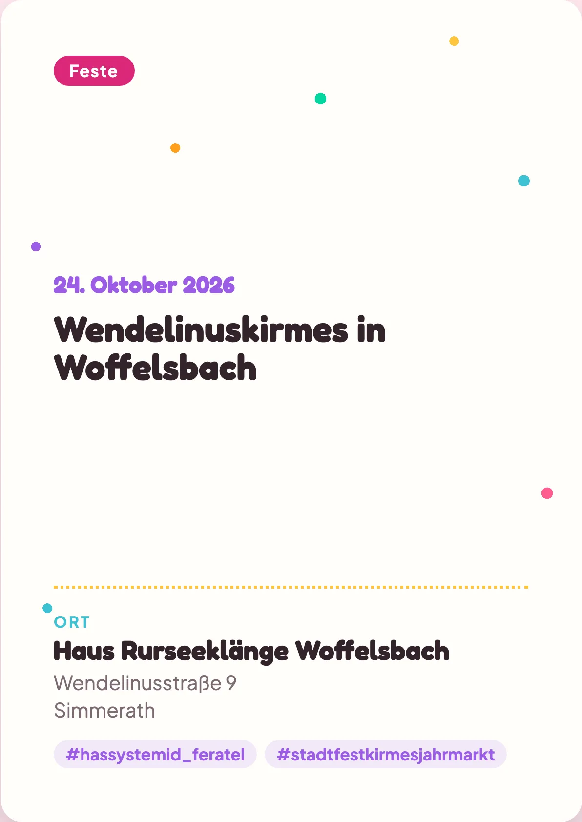 Veranstaltungsflyer