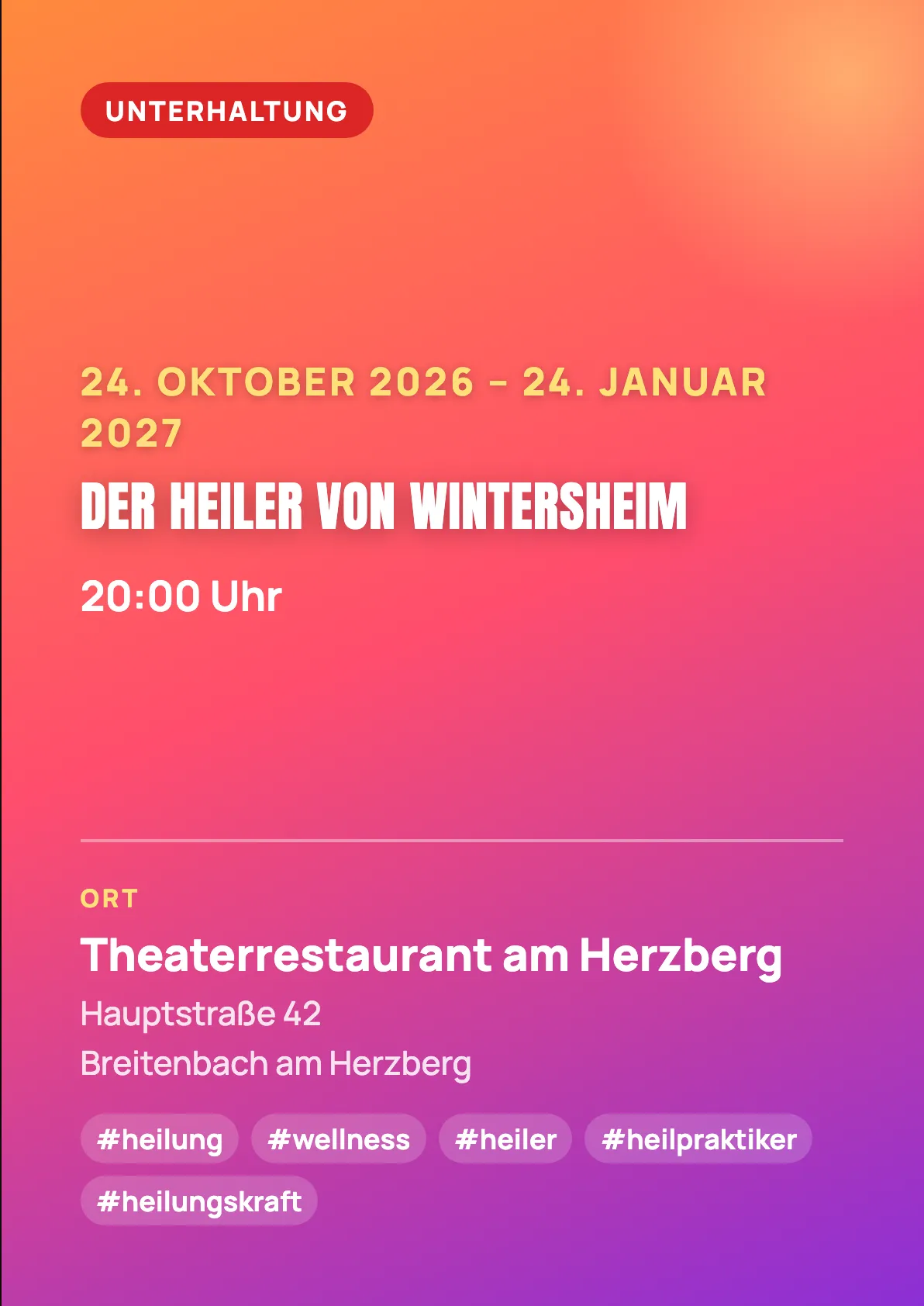 Veranstaltungsflyer