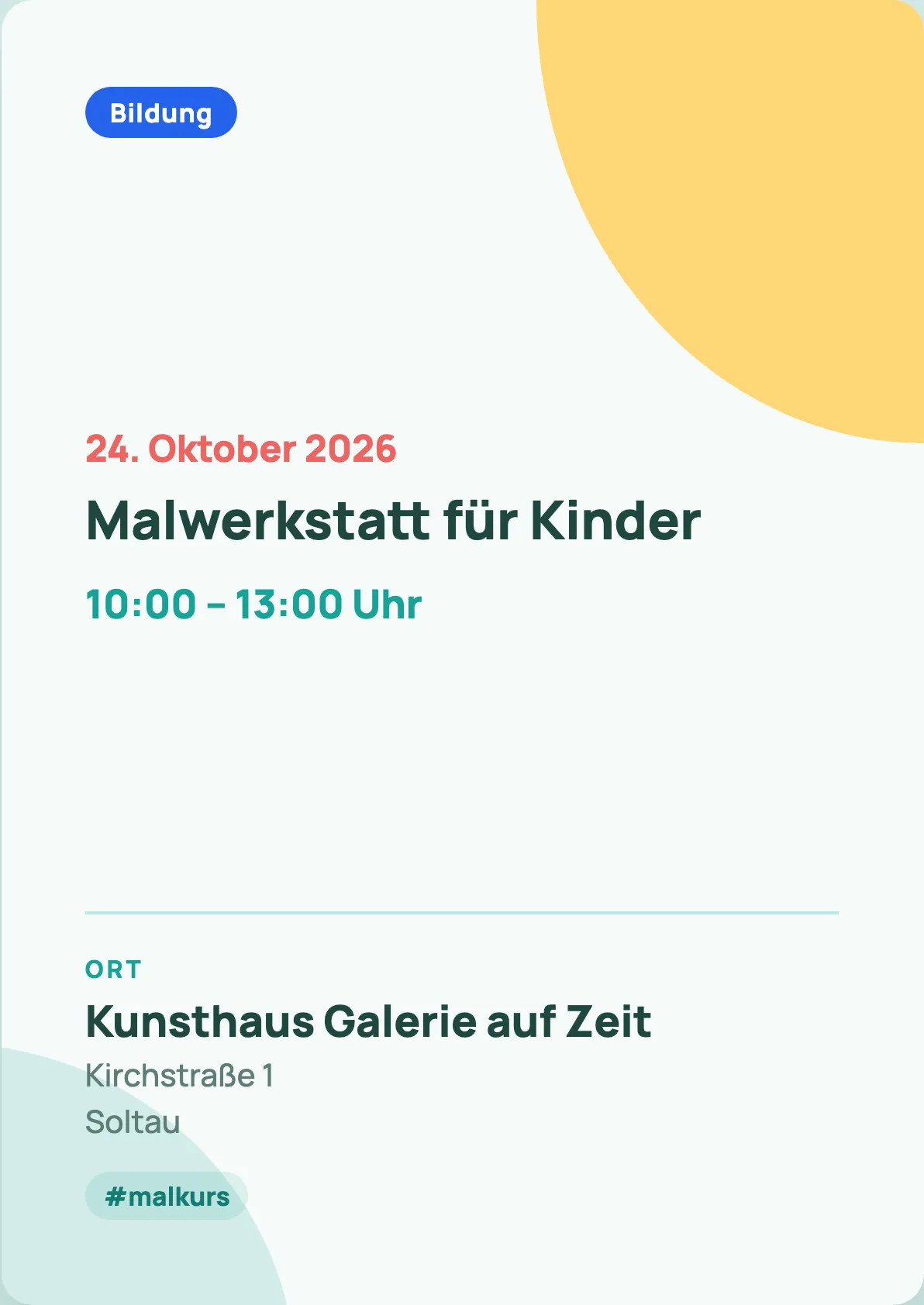 Veranstaltungsflyer