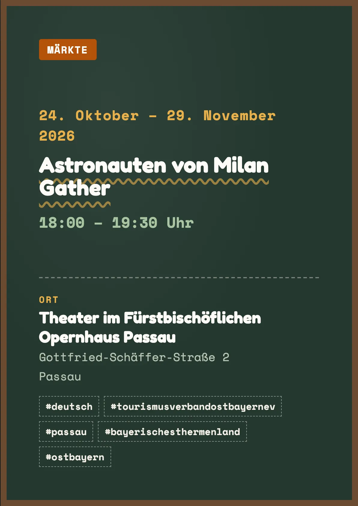 Veranstaltungsflyer