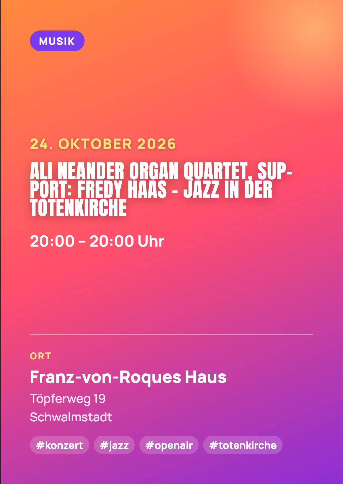 Veranstaltungsflyer