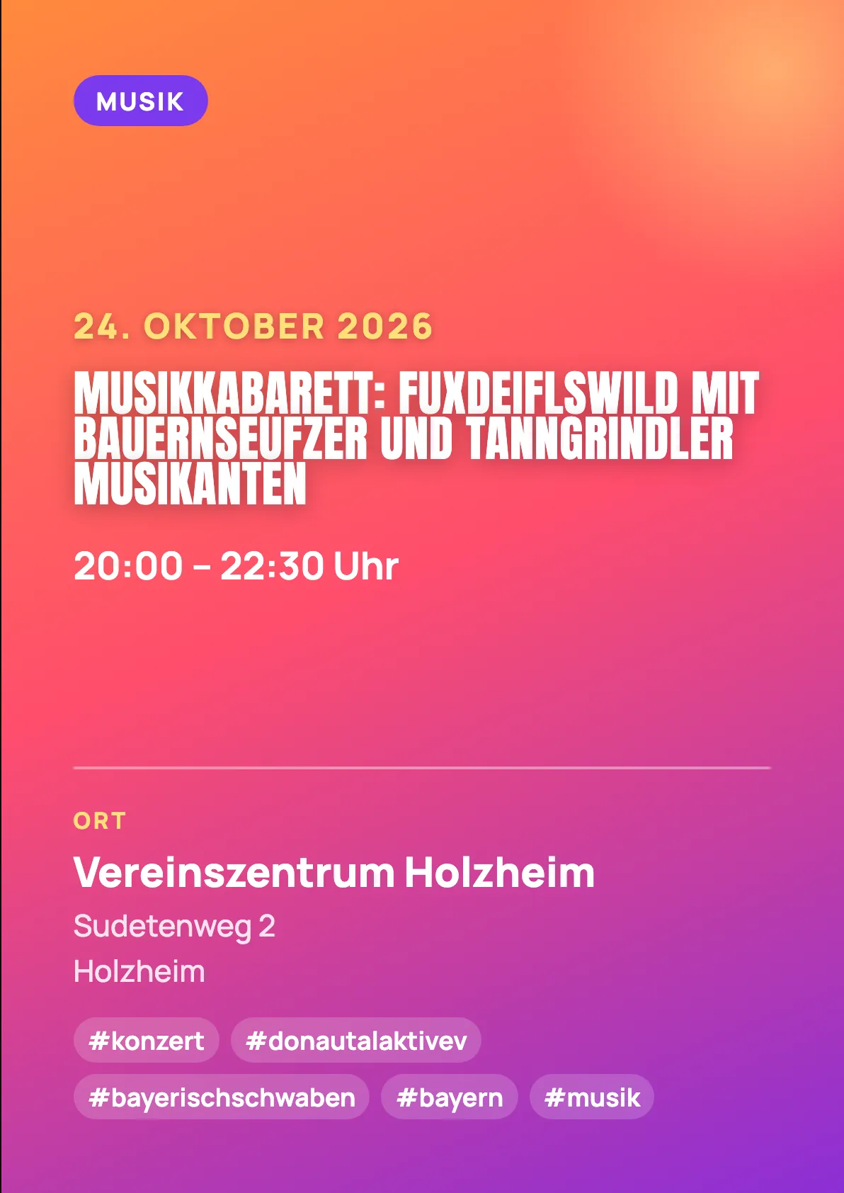 Veranstaltungsflyer