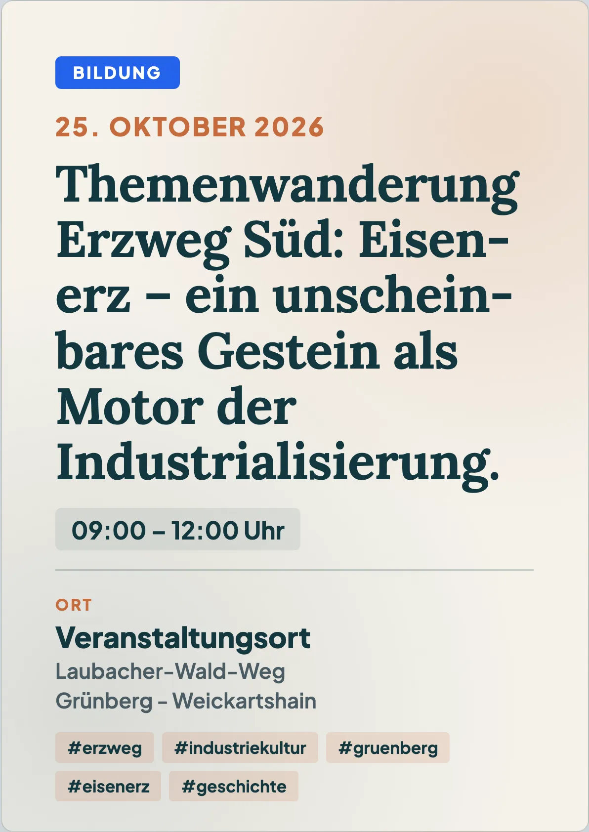 Veranstaltungsflyer