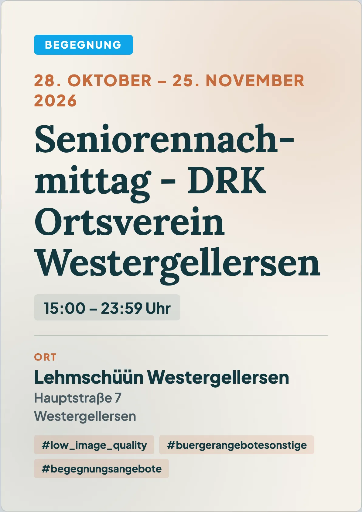 Veranstaltungsflyer