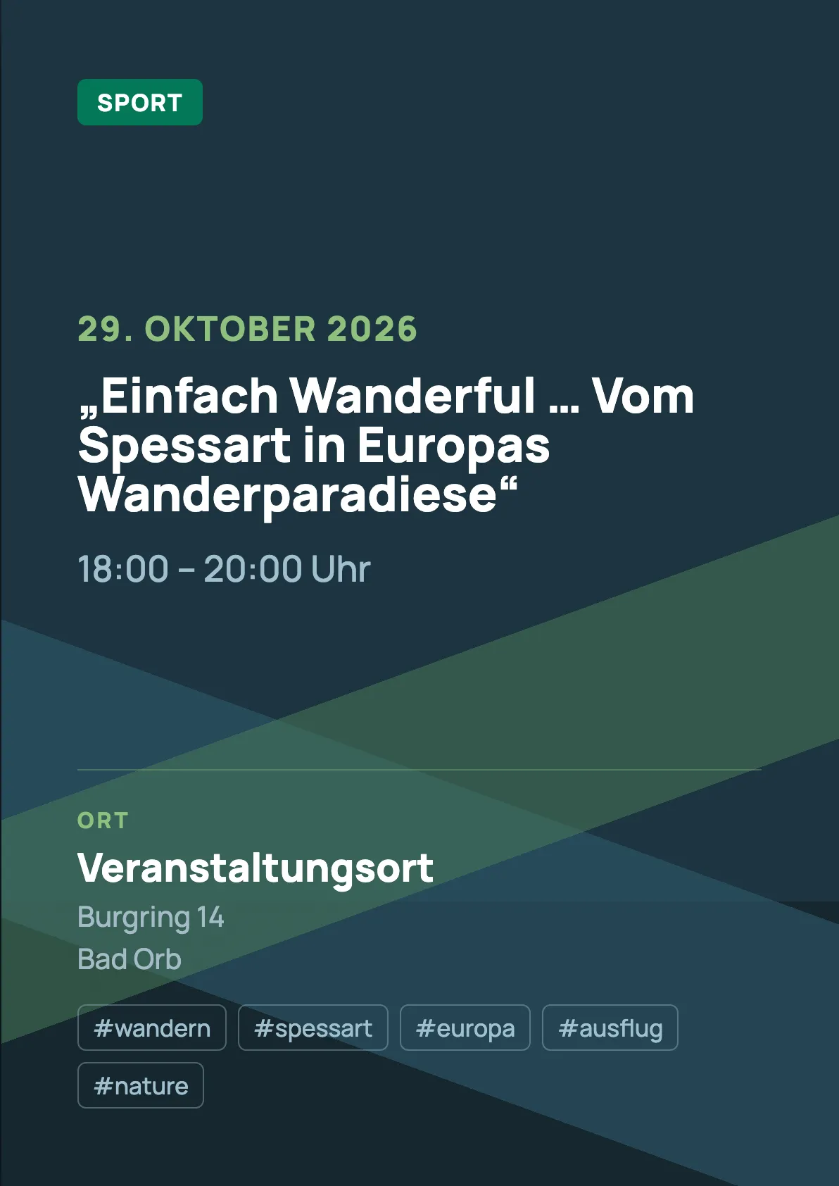Veranstaltungsflyer
