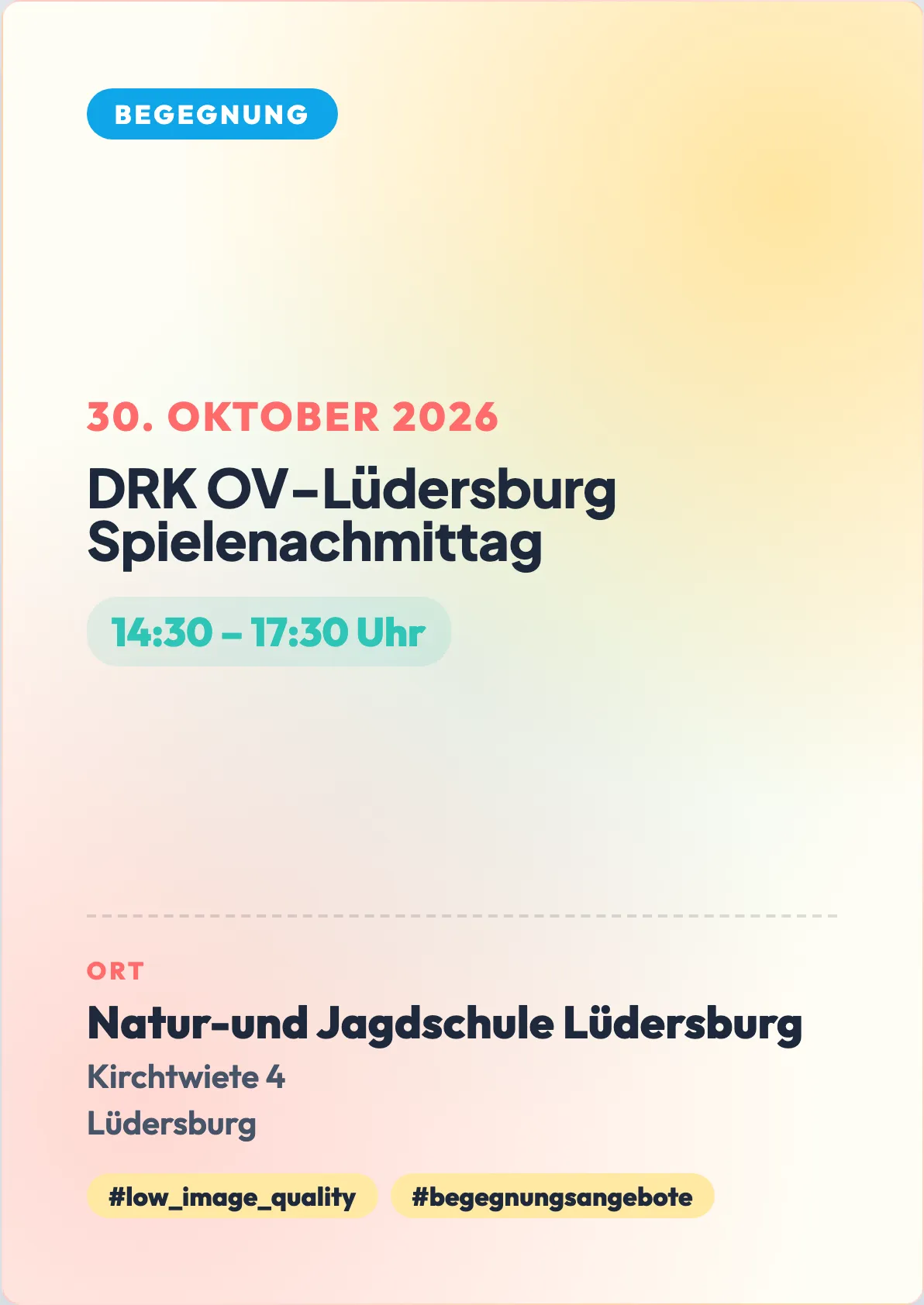 Veranstaltungsflyer